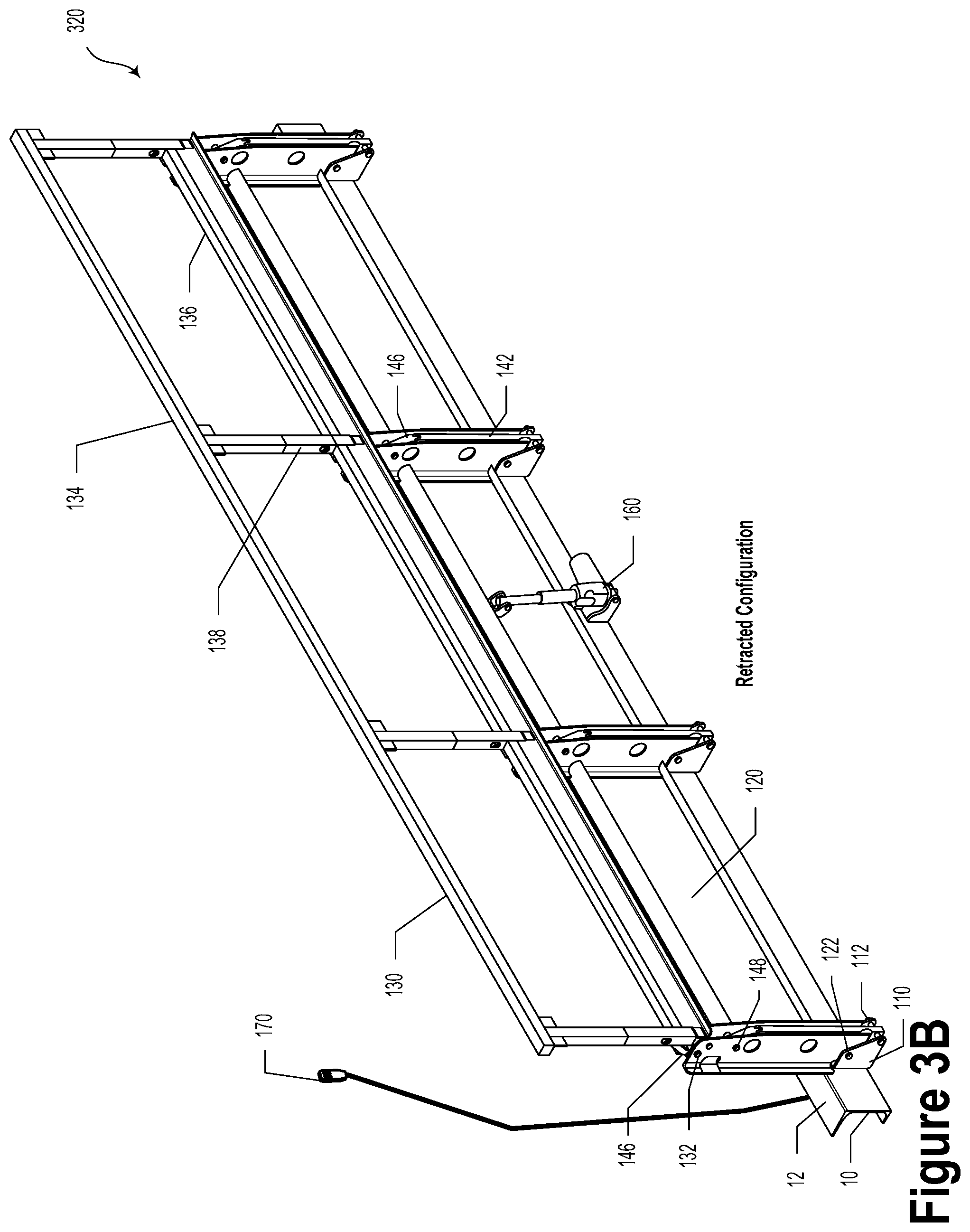 Patent US11773606 Figure 6 – Flip door-to-guardrail