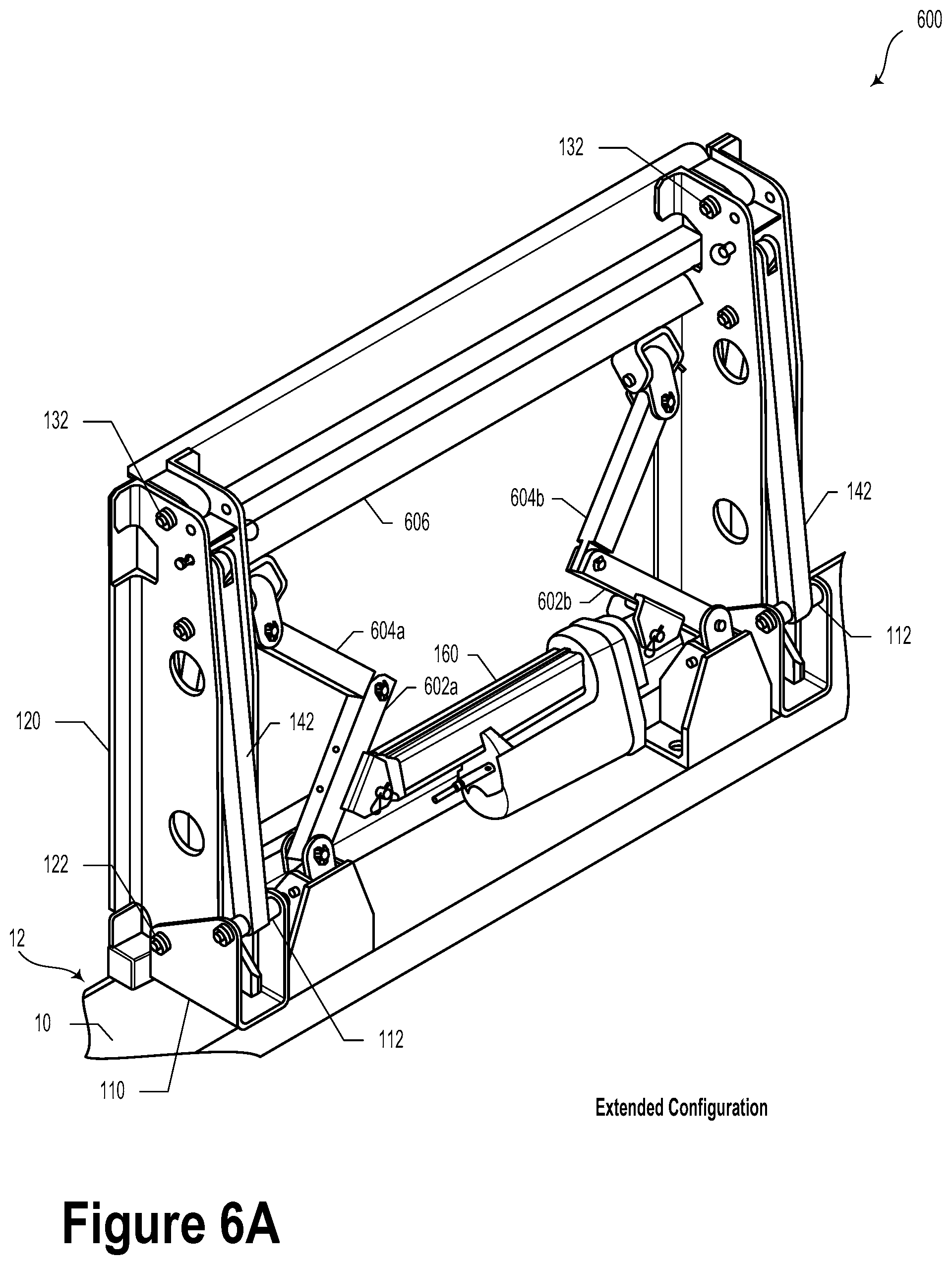 Patent US11773606 Figure 13 – Flip door-to-guardrail