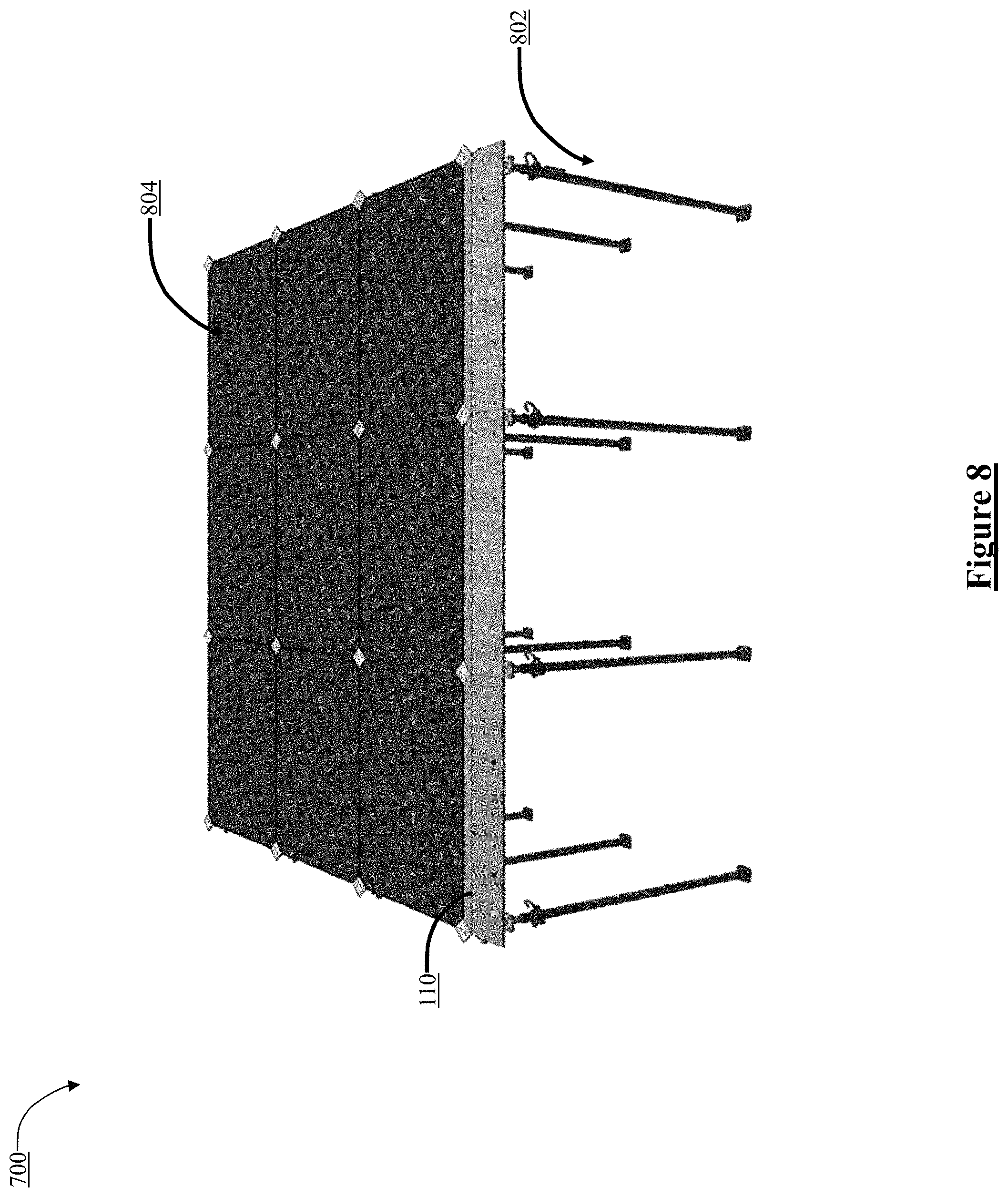 Patent US11773607 Figure 8 – Filler beam assembly