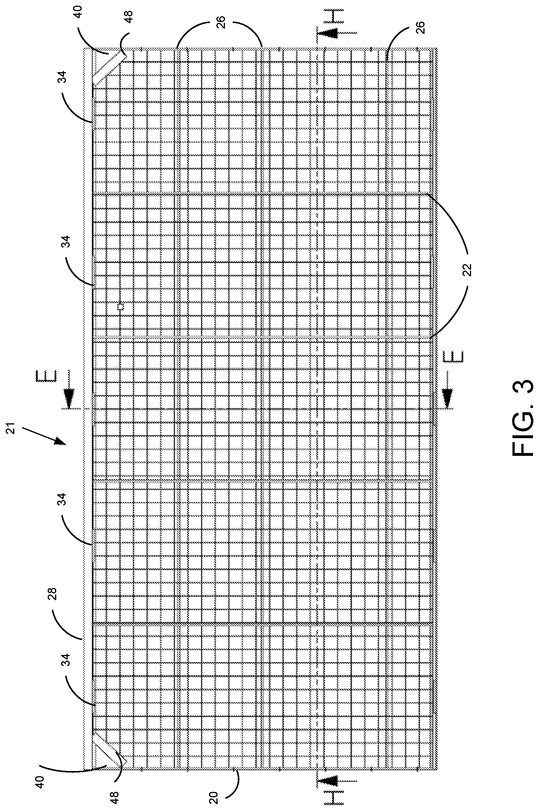 Patent US11773609 Figure 4 – Safety fence assembly