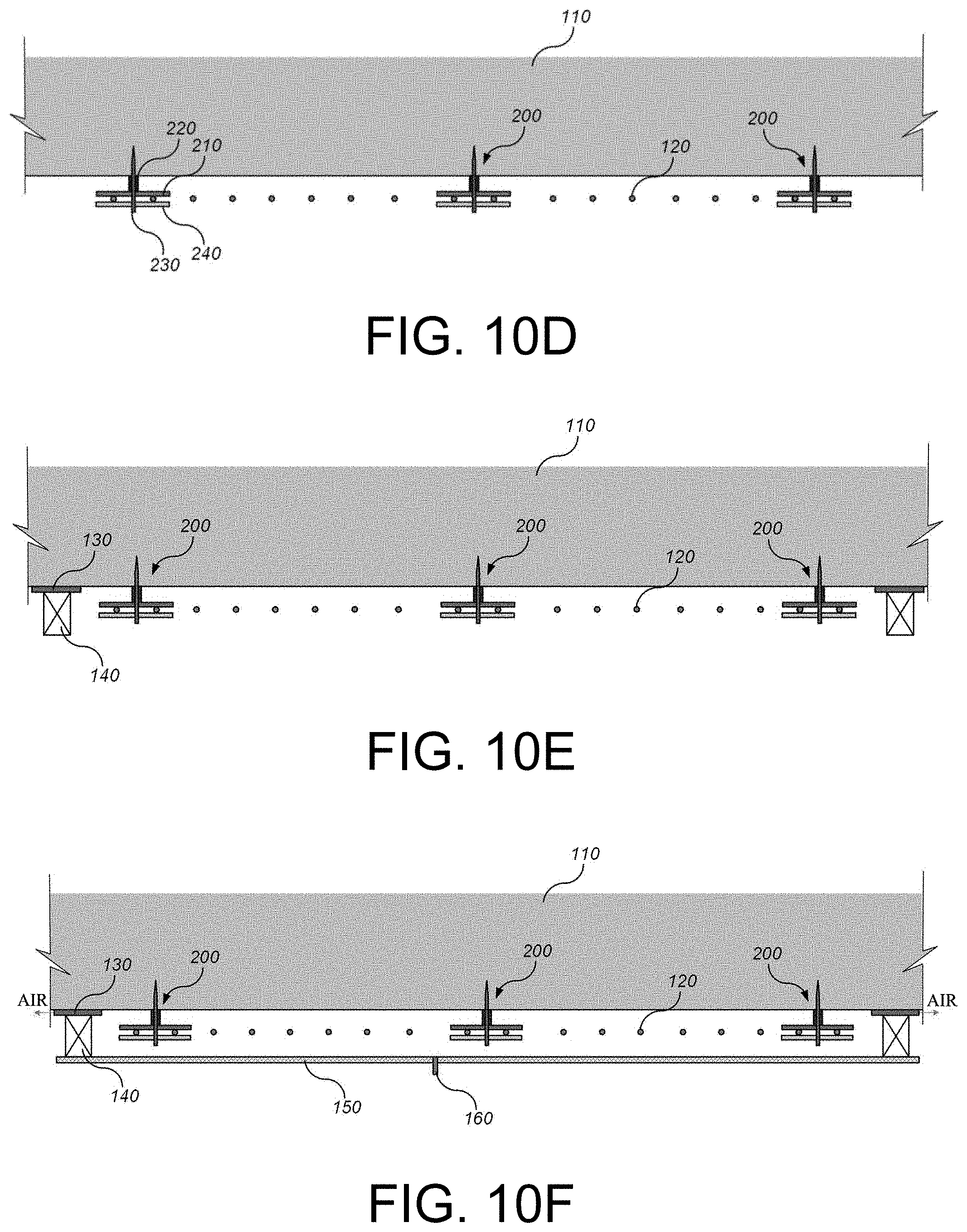 Patent US11773610 Figure 11 – Concrete structure strengthened using grid reinforcement material and non-shrink grout and method of strengthening the same