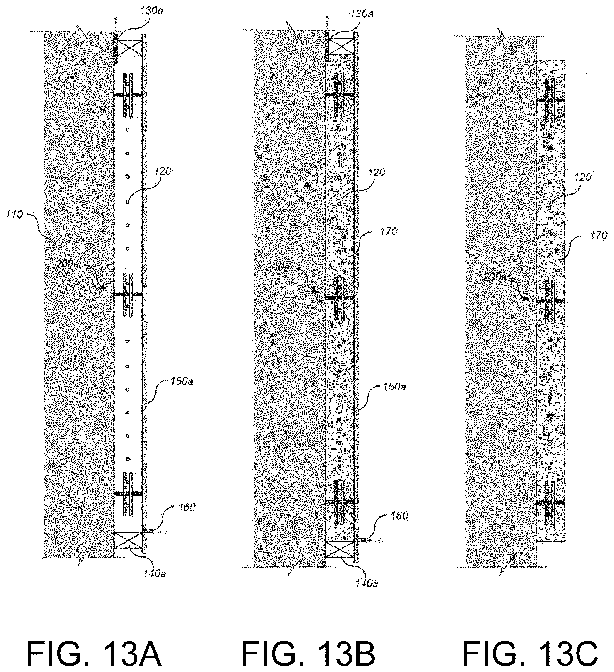 Patent US11773610 Figure 17 – Concrete structure strengthened using grid reinforcement material and non-shrink grout and method of strengthening the same