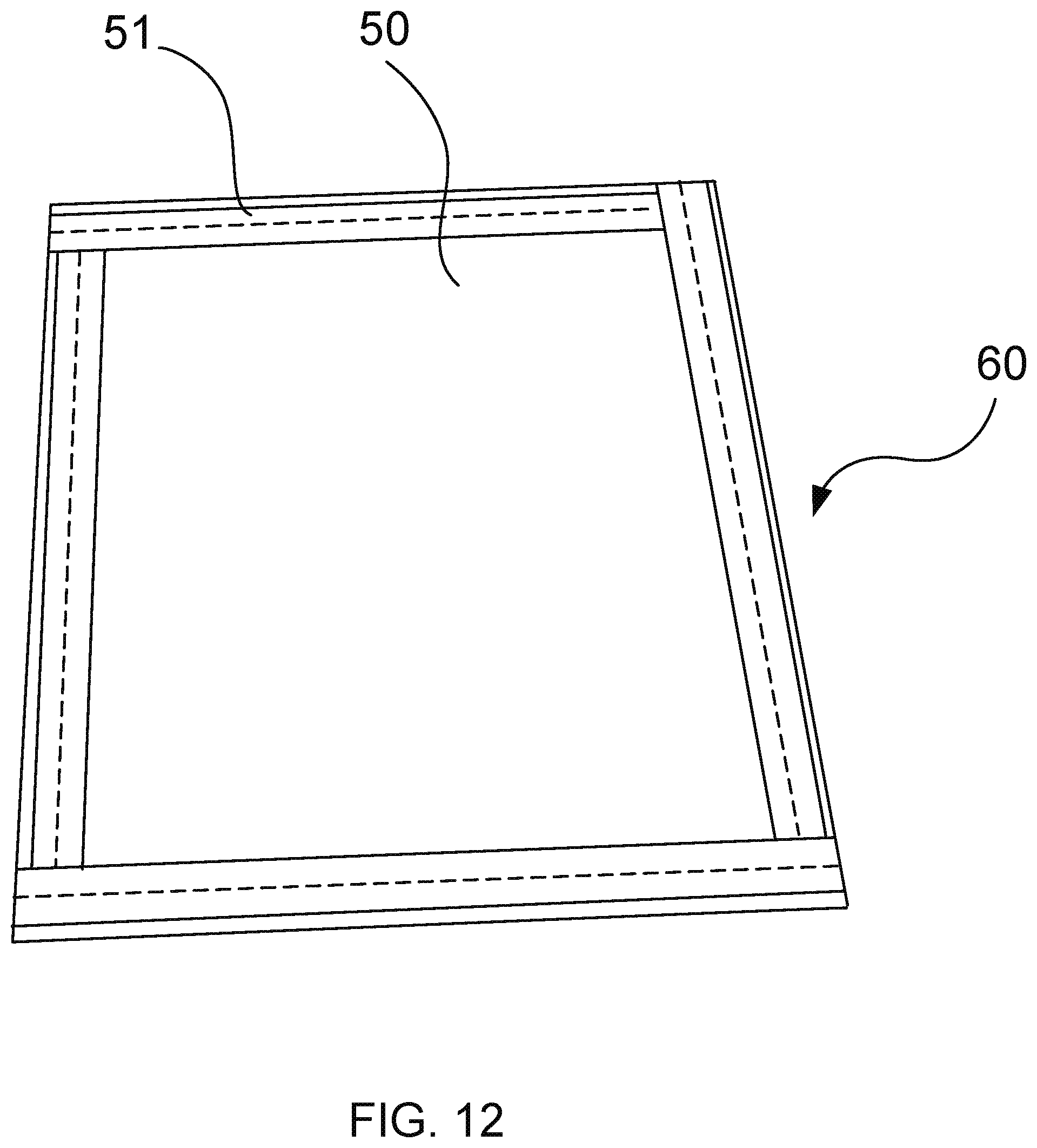 Patent US11773611 Figure 12 – Protective roof tarp and associated methods