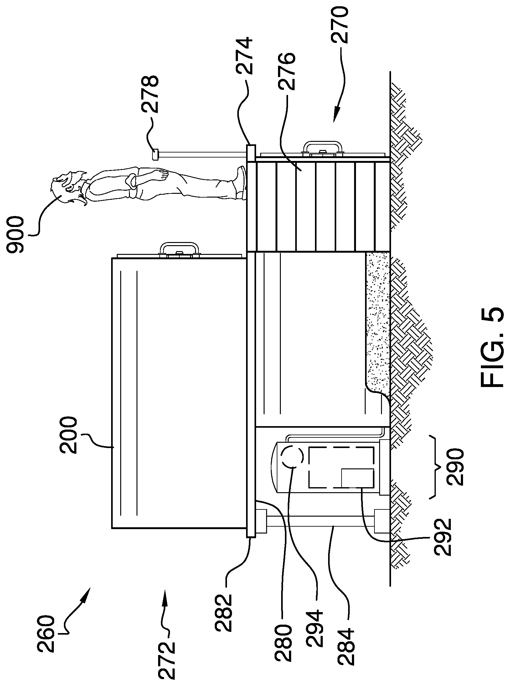 Patent US11773612 Figure 5 – Temporary homeless shelter