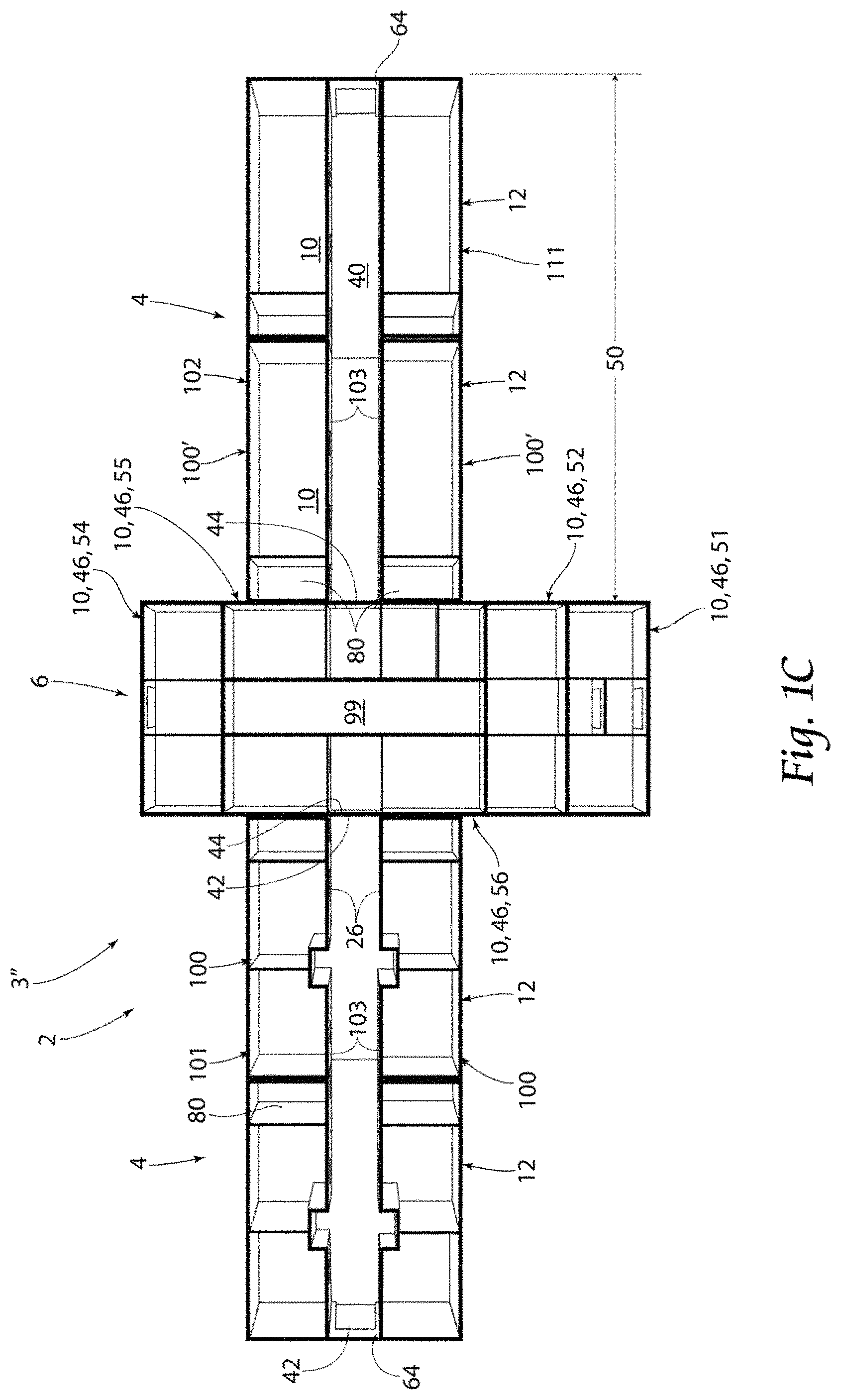 Patent US11773613 Figure 3 – Modular configurable hospital system and method
