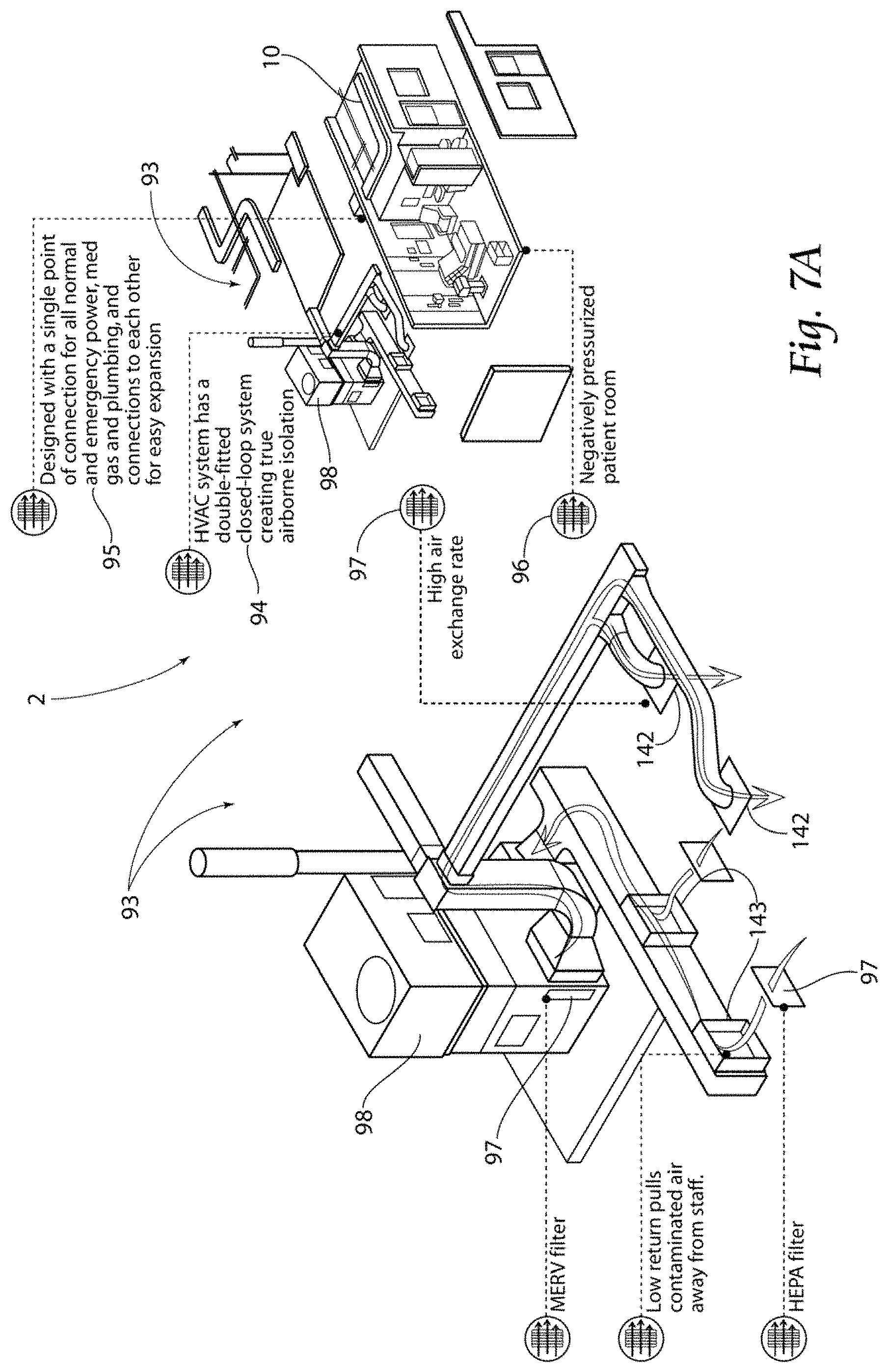 Patent US11773613 Figure 11 – Modular configurable hospital system and method