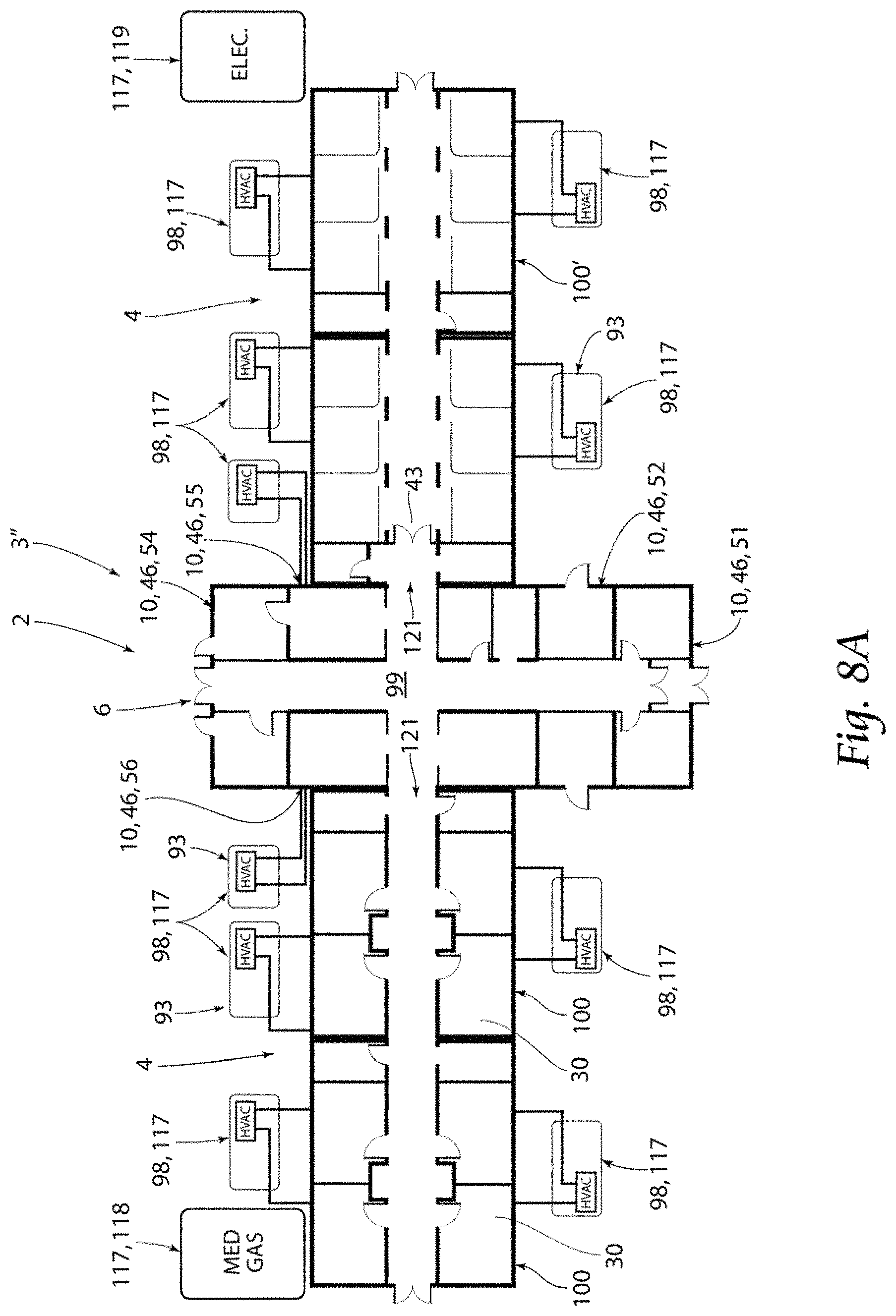 Patent US11773613 Figure 13 – Modular configurable hospital system and method