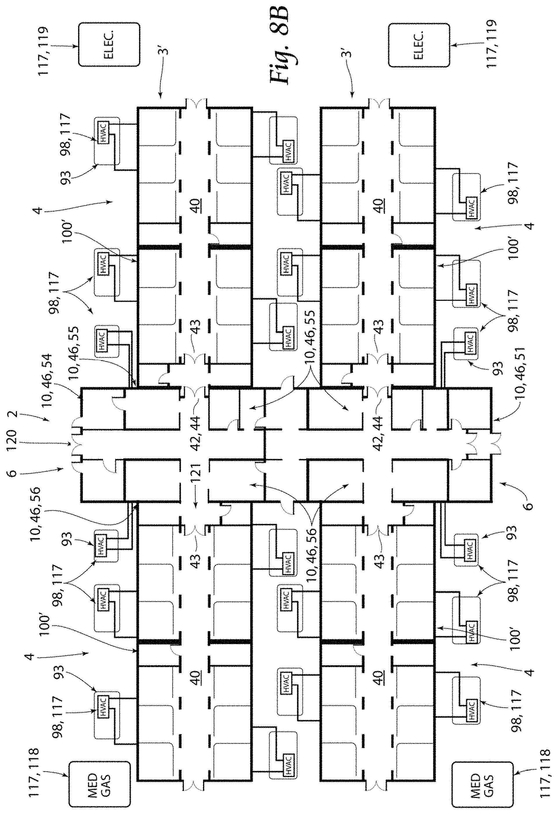 Patent US11773613 Figure 14 – Modular configurable hospital system and method