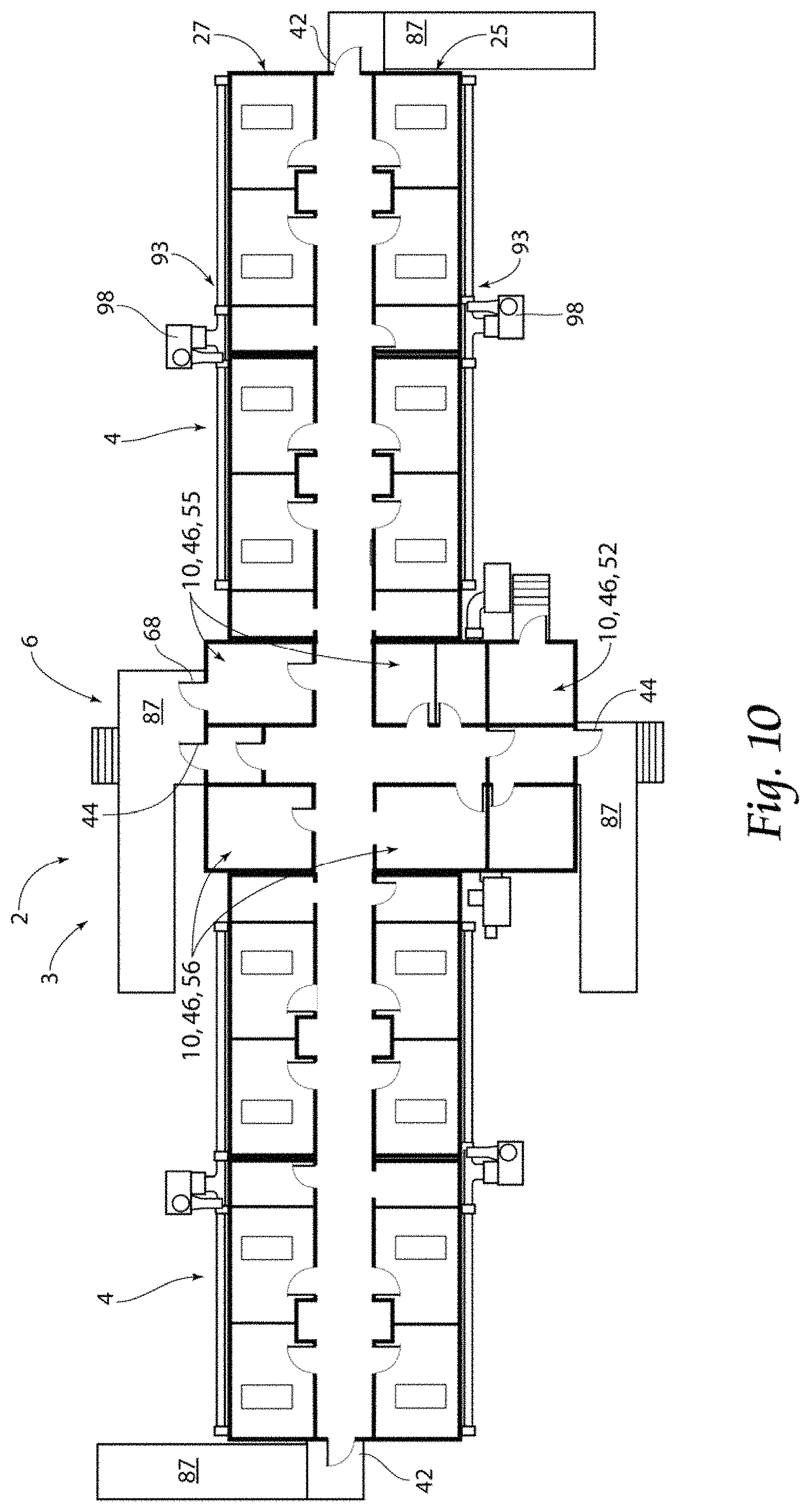 Patent US11773613 Figure 17 – Modular configurable hospital system and method