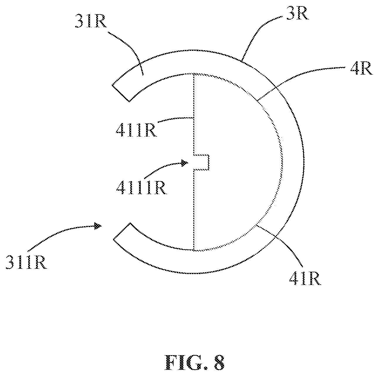 Patent US11773614 Figure 8 – Pool cleaner with releasable brush assembly