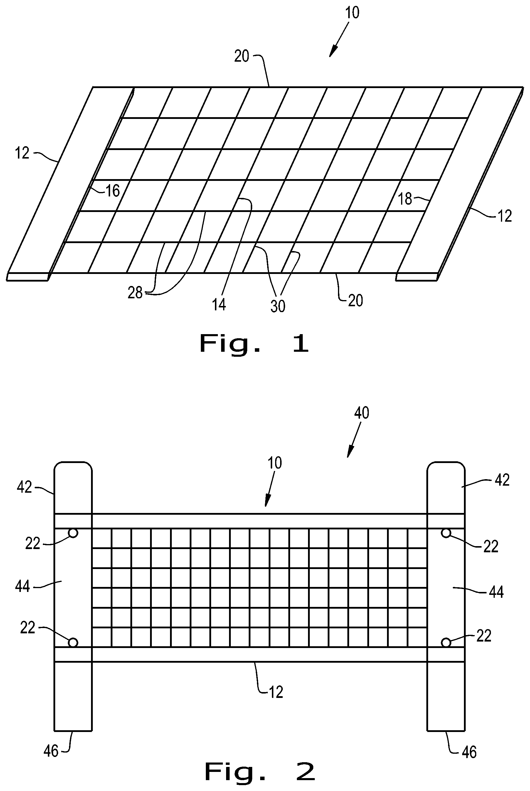 Patent US11773618 Figure 1 – Mesh fence material and method for making thereof