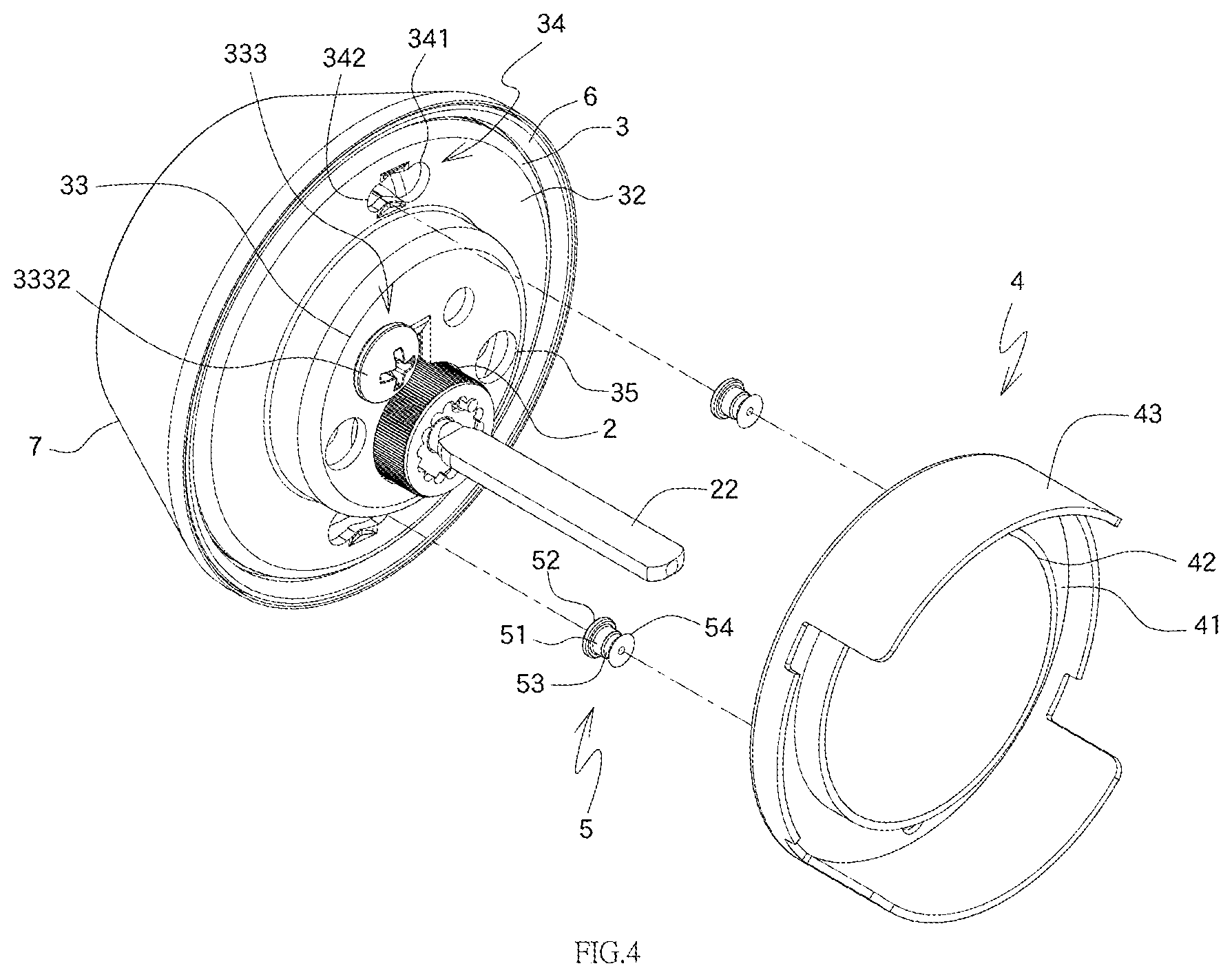 Patent US11773620 Figure 4 – Auxiliary lock with reinforcement structure