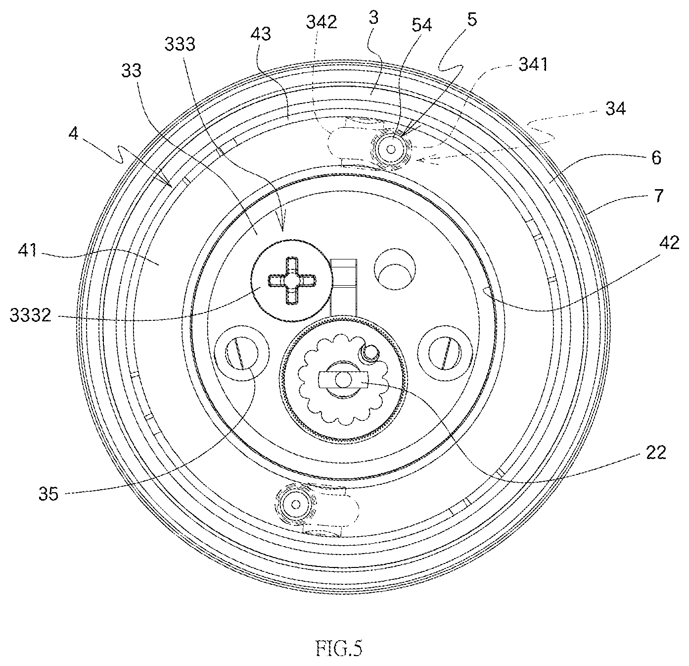Patent US11773620 Figure 5 – Auxiliary lock with reinforcement structure