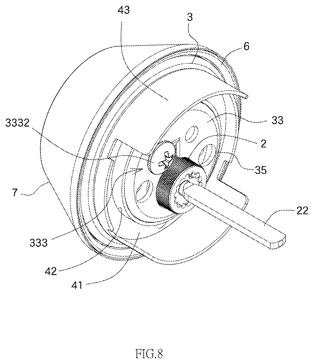 Patent US11773620 Figure 8 – Auxiliary lock with reinforcement structure