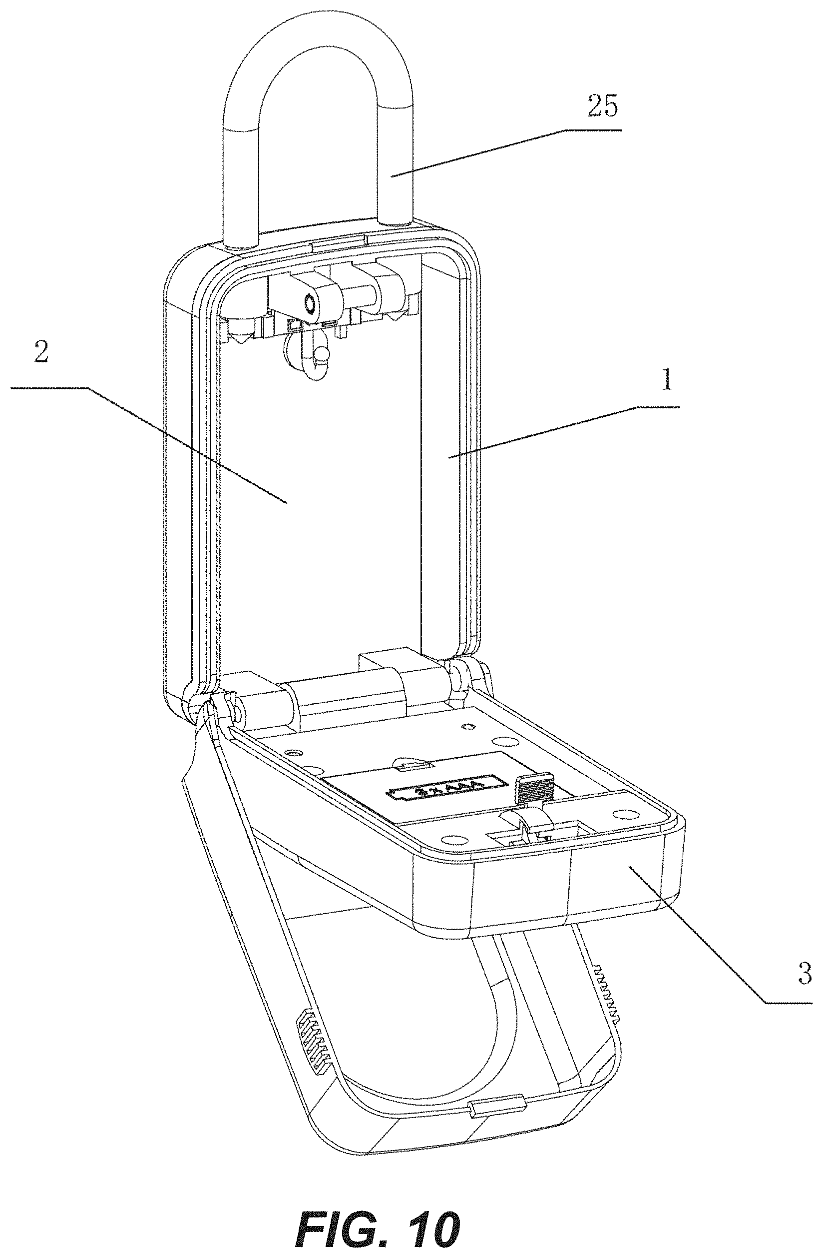 Patent US11773621 Figure 8 – Electronic key storage case