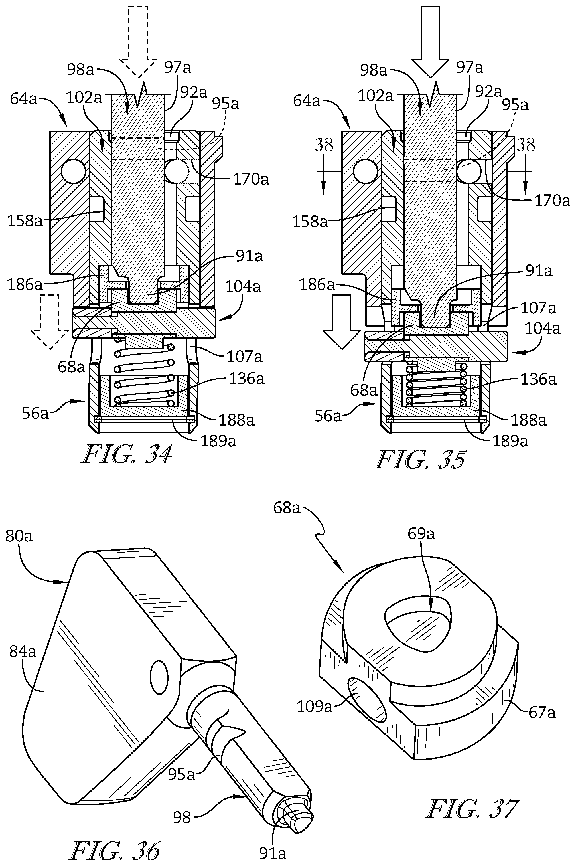 Patent US11773622 Figure 13 – Key, lock, and latch assembly