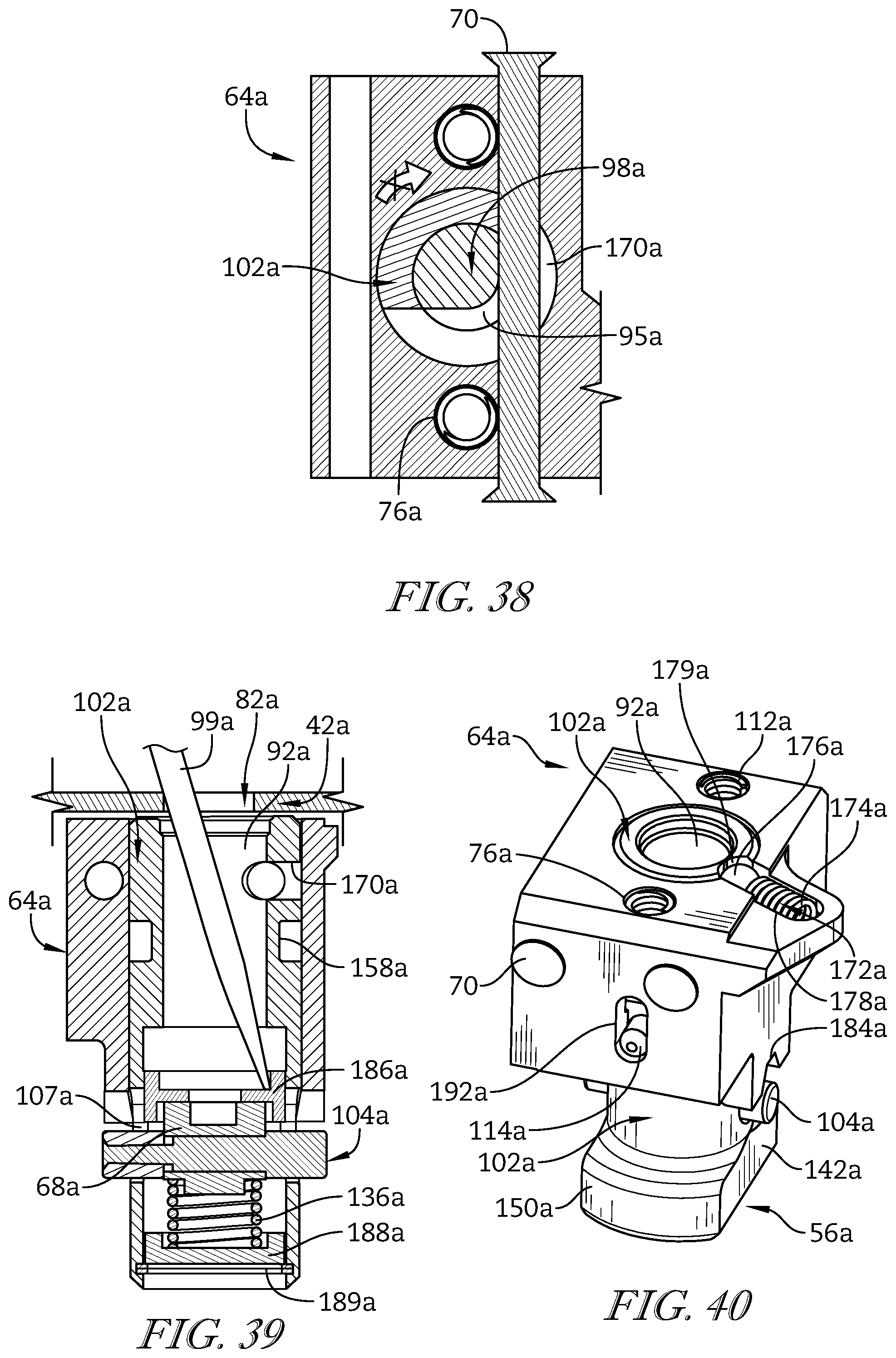 Patent US11773622 Figure 14 – Key, lock, and latch assembly