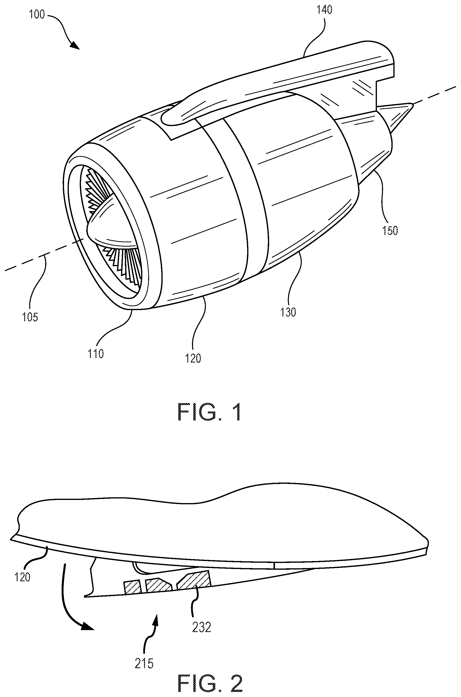 Patent US11773623 Figure 1 – Systems and methods for high visibility latch handle