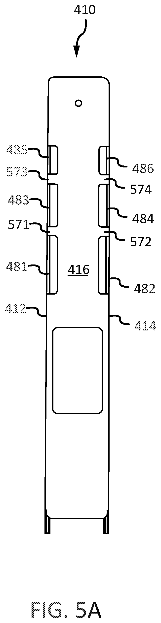 Patent US11773623 Figure 5 – Systems and methods for high visibility latch handle