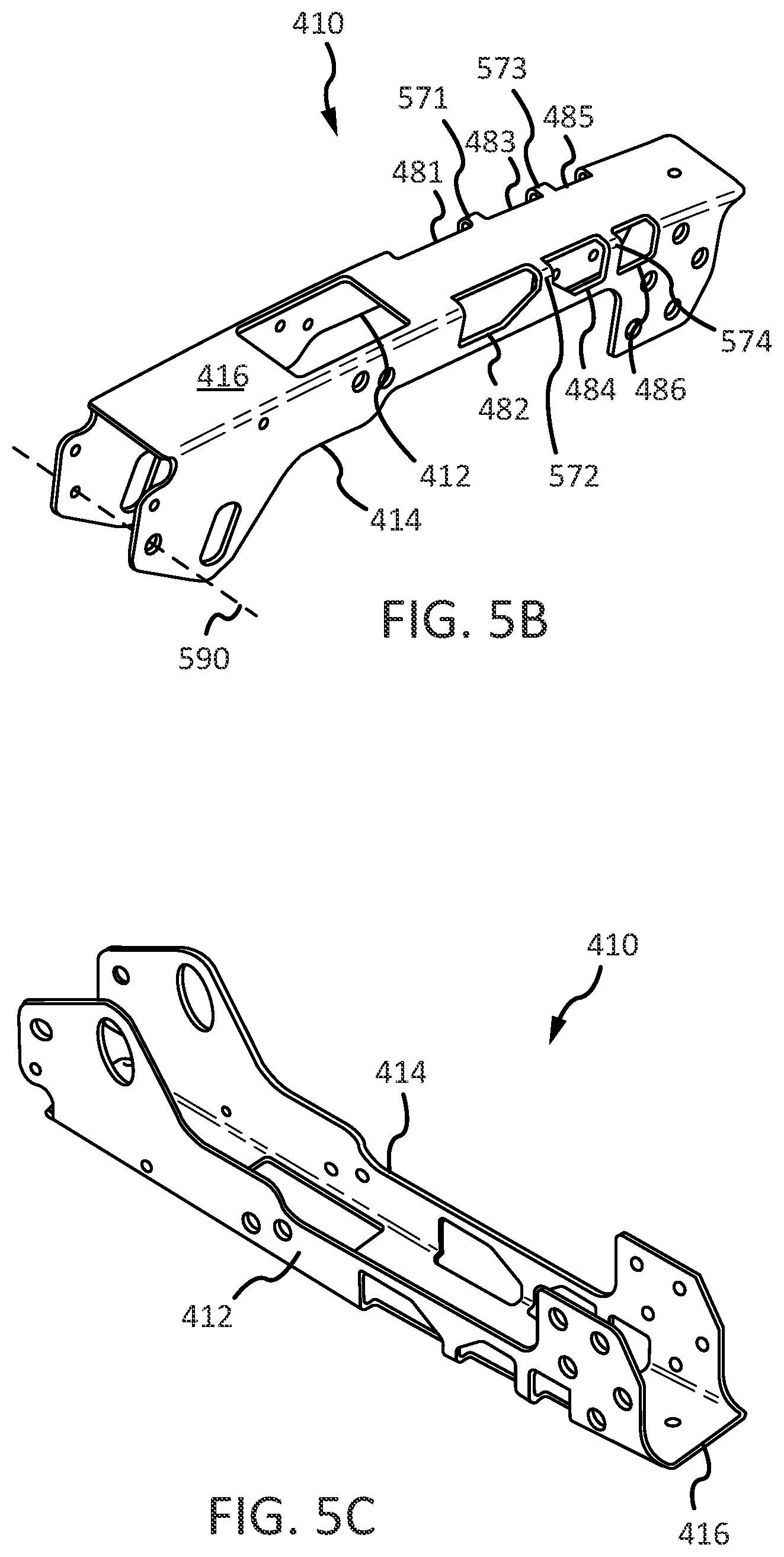 Patent US11773623 Figure 6 – Systems and methods for high visibility latch handle