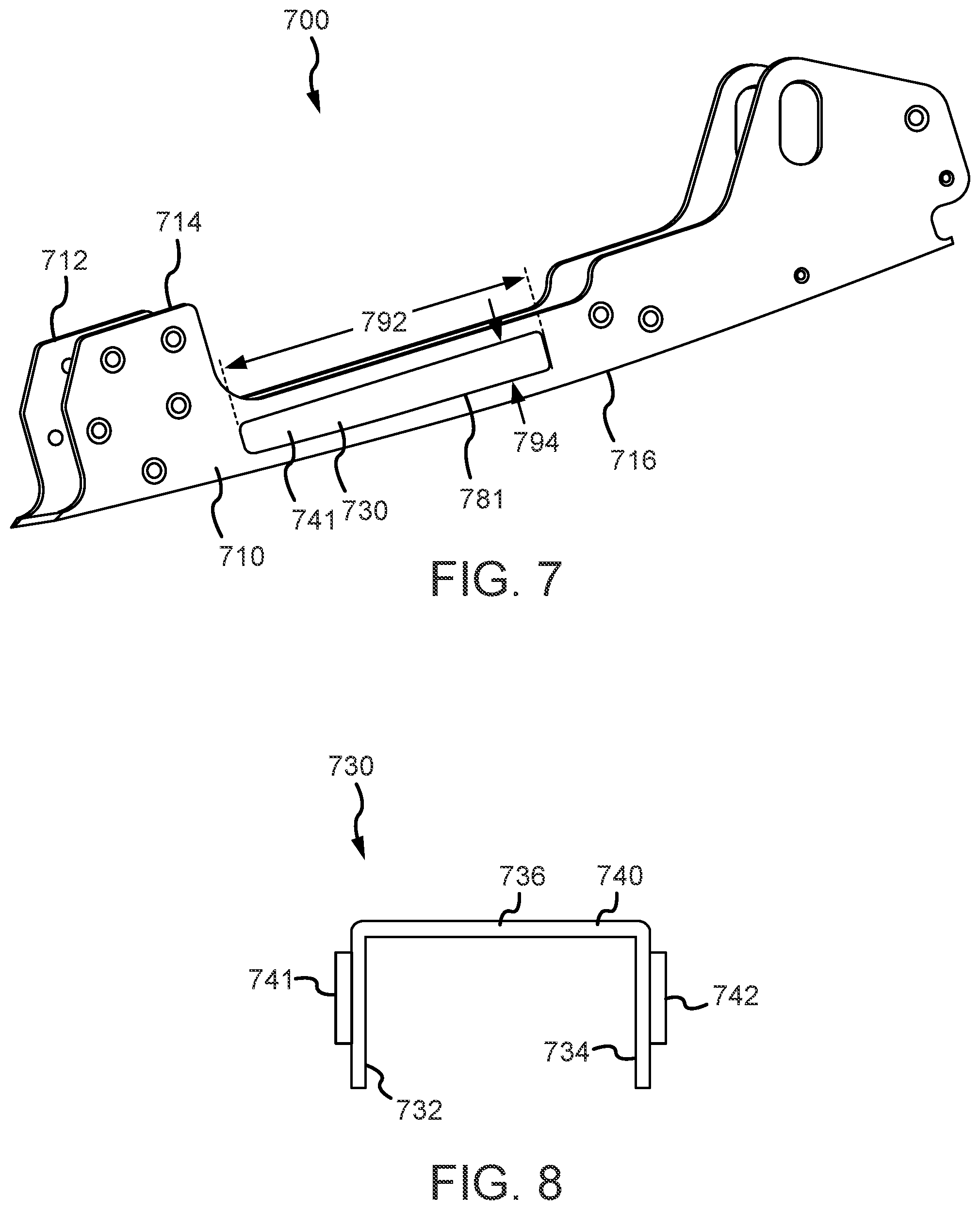 Patent US11773623 Figure 9 – Systems and methods for high visibility latch handle