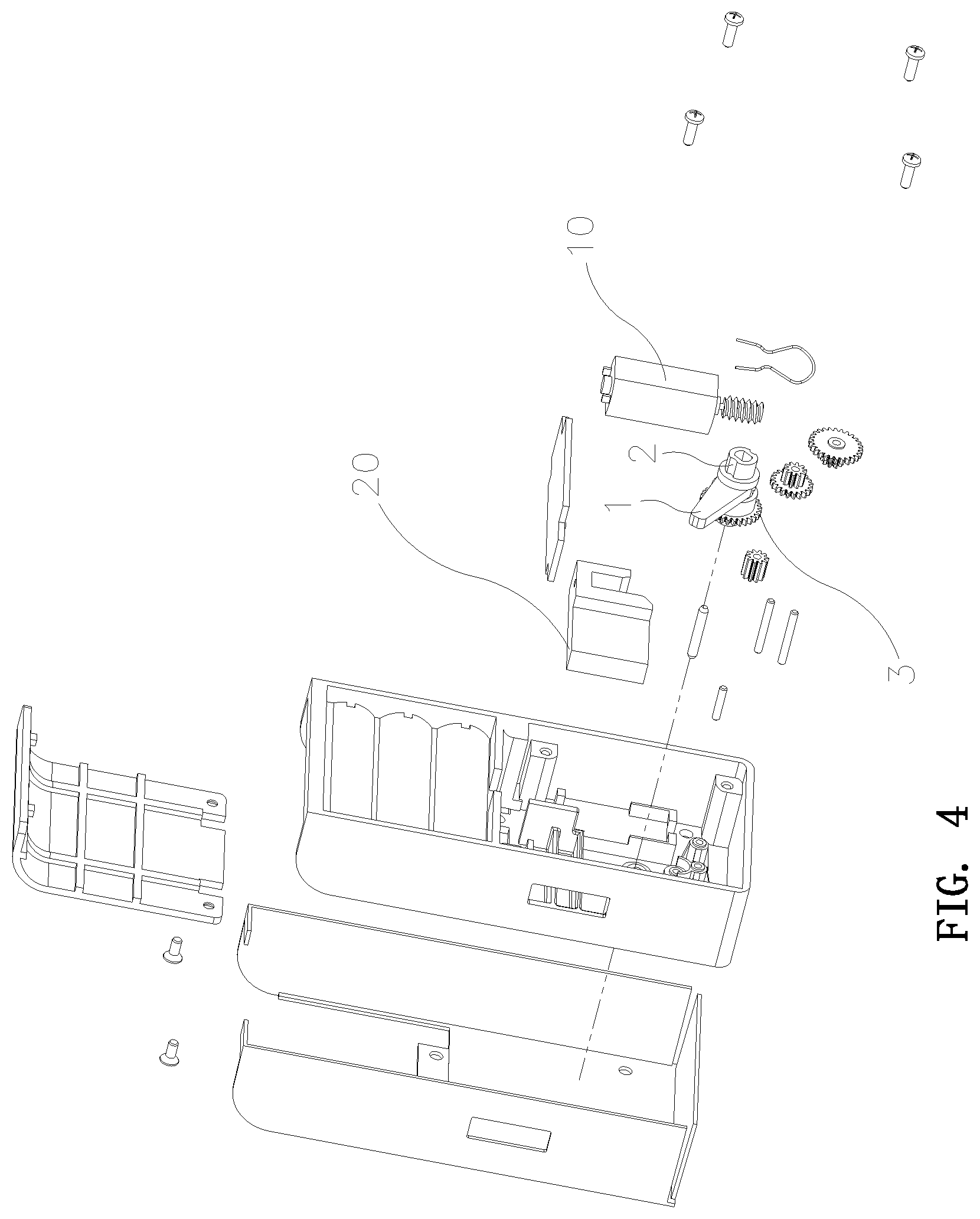 Patent US11773625 Figure 3 – Clutch assembly of electronic cabinet lock