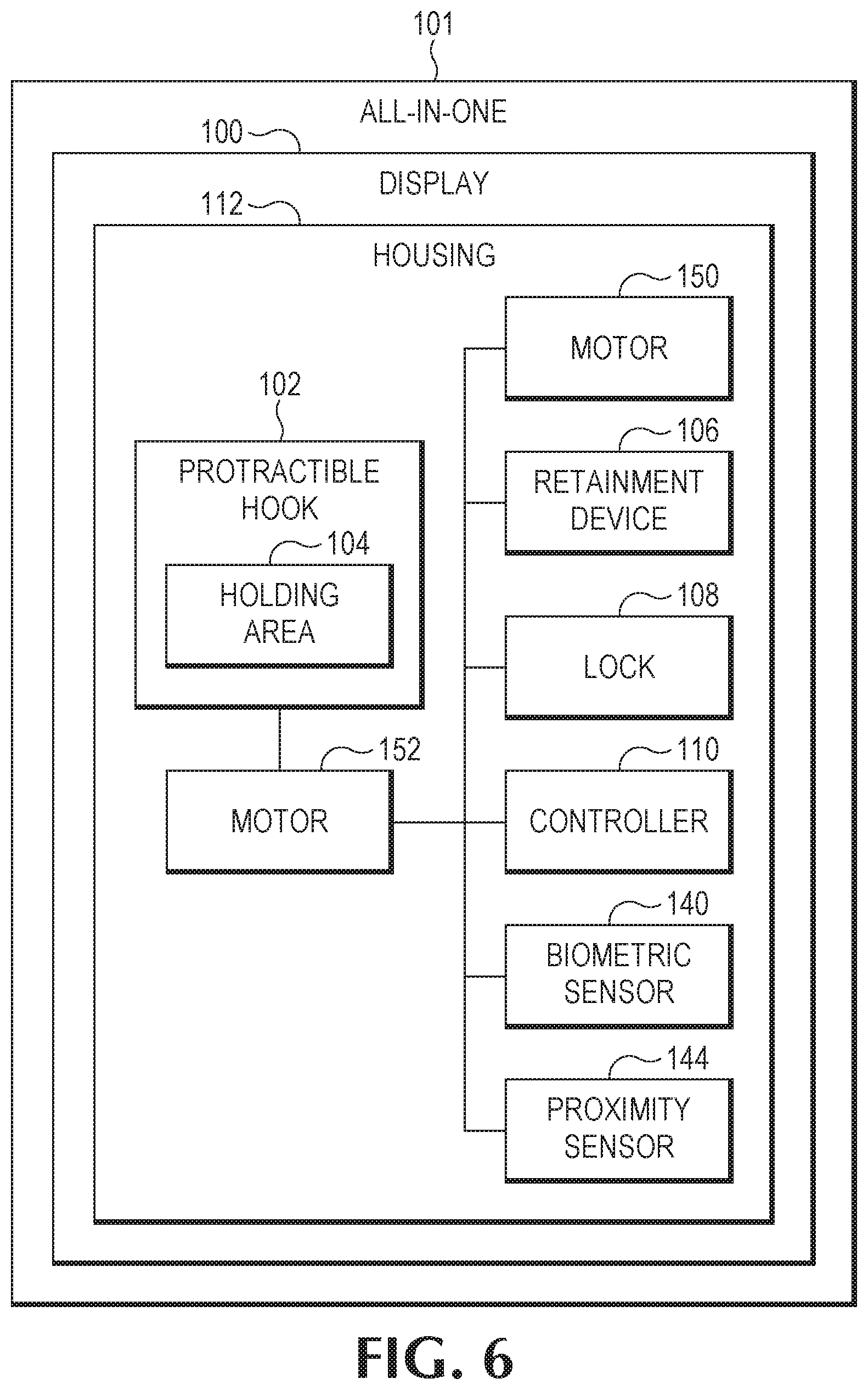 Patent US11773628 Figure 5 – Hook with lock