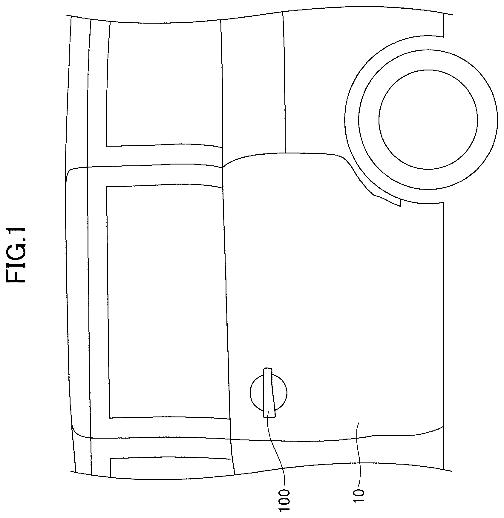Patent US11773629 Figure 1 – Operation detection device and door handle