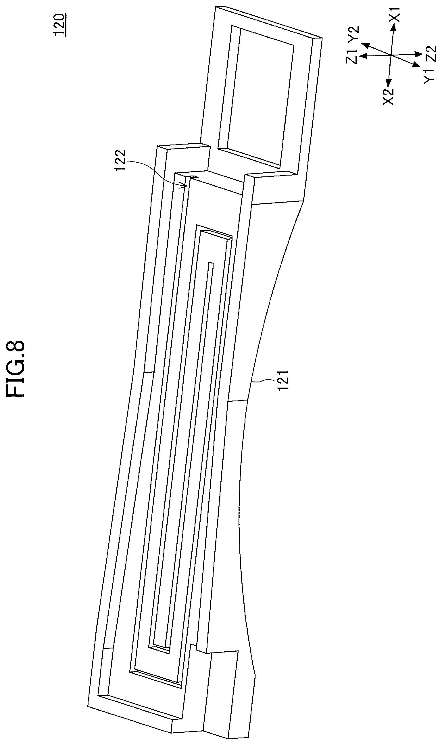 Patent US11773629 Figure 8 – Operation detection device and door handle