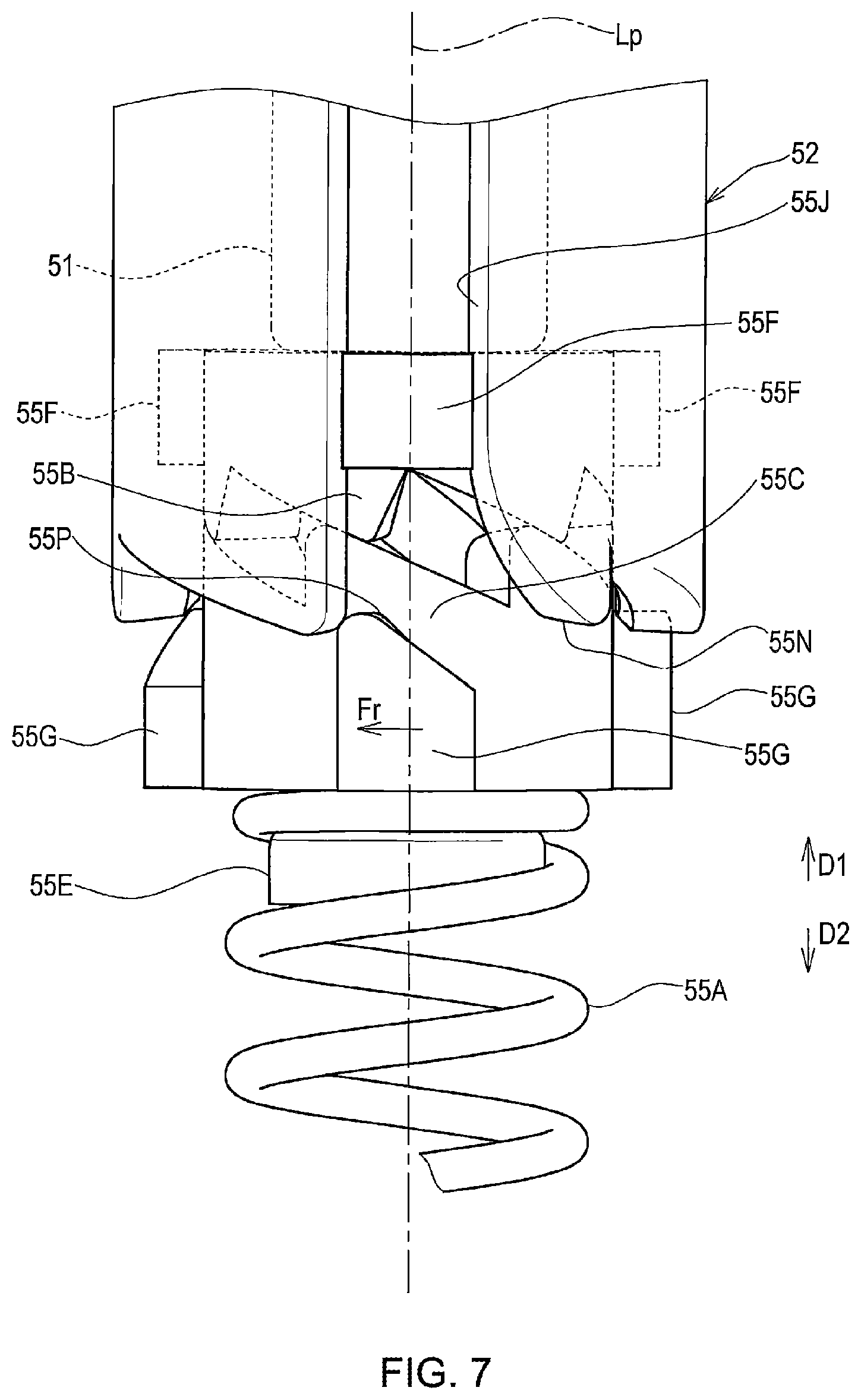Patent US11773631 Figure 7 – Cover opening-closing device