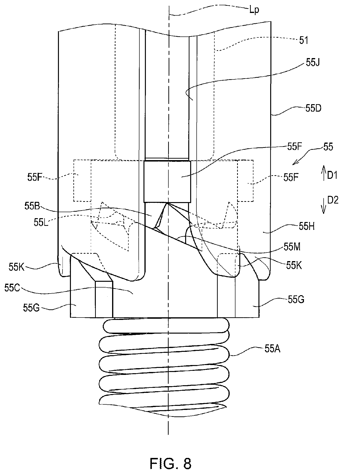 Patent US11773631 Figure 8 – Cover opening-closing device