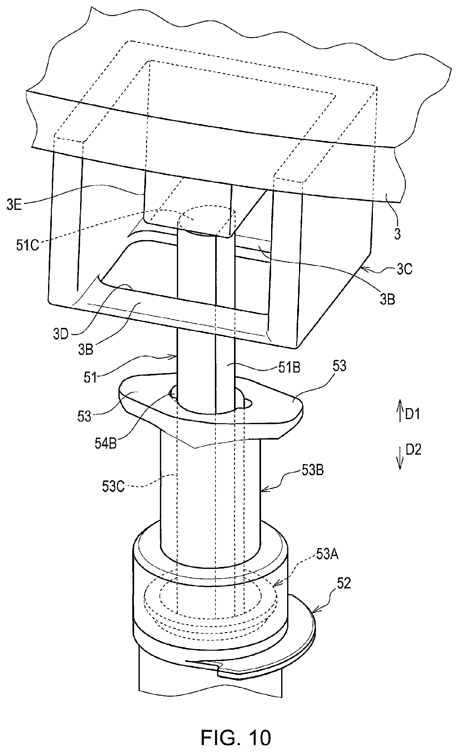 Patent US11773631 Figure 10 – Cover opening-closing device