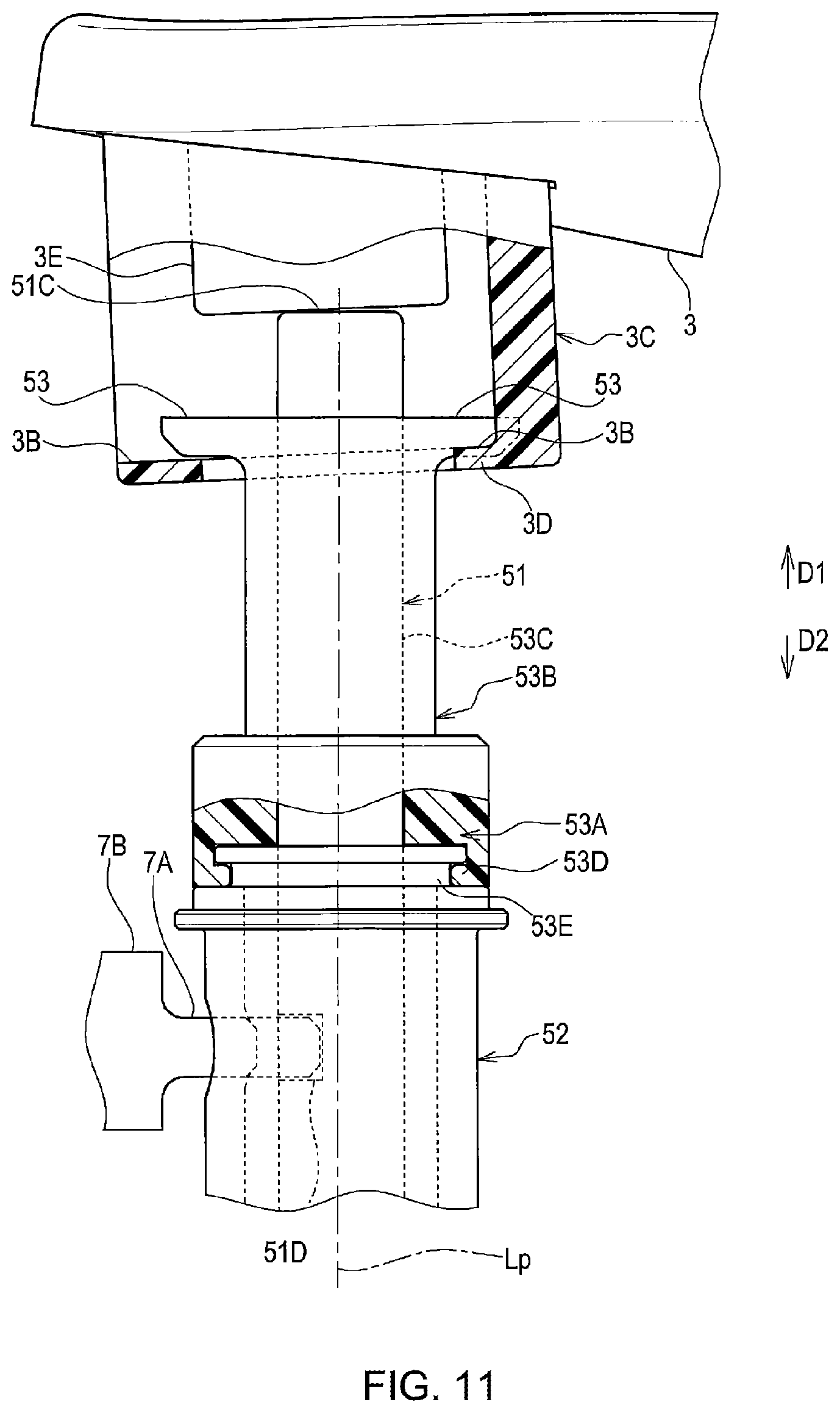 Patent US11773631 Figure 11 – Cover opening-closing device