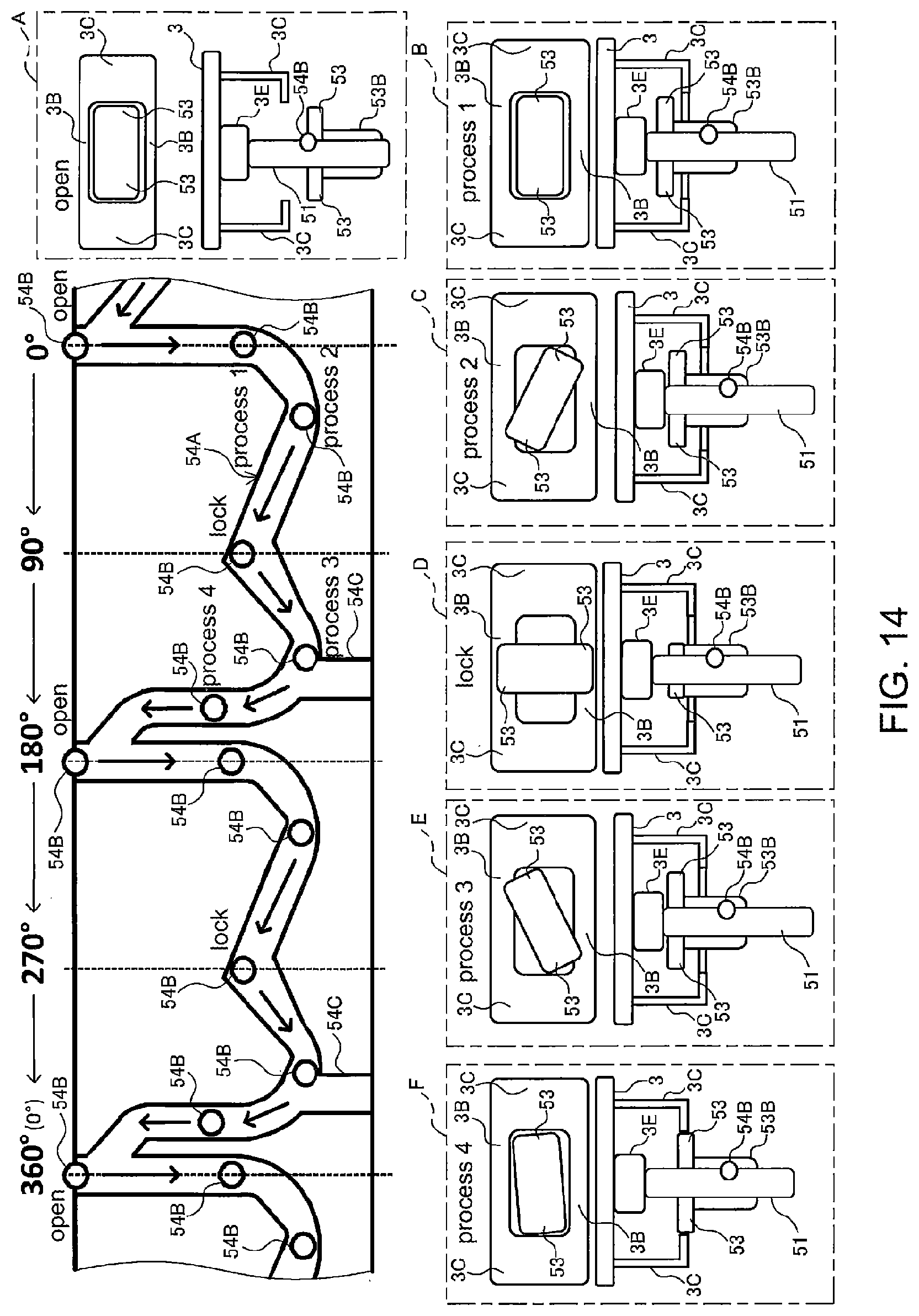 Patent US11773631 Figure 14 – Cover opening-closing device