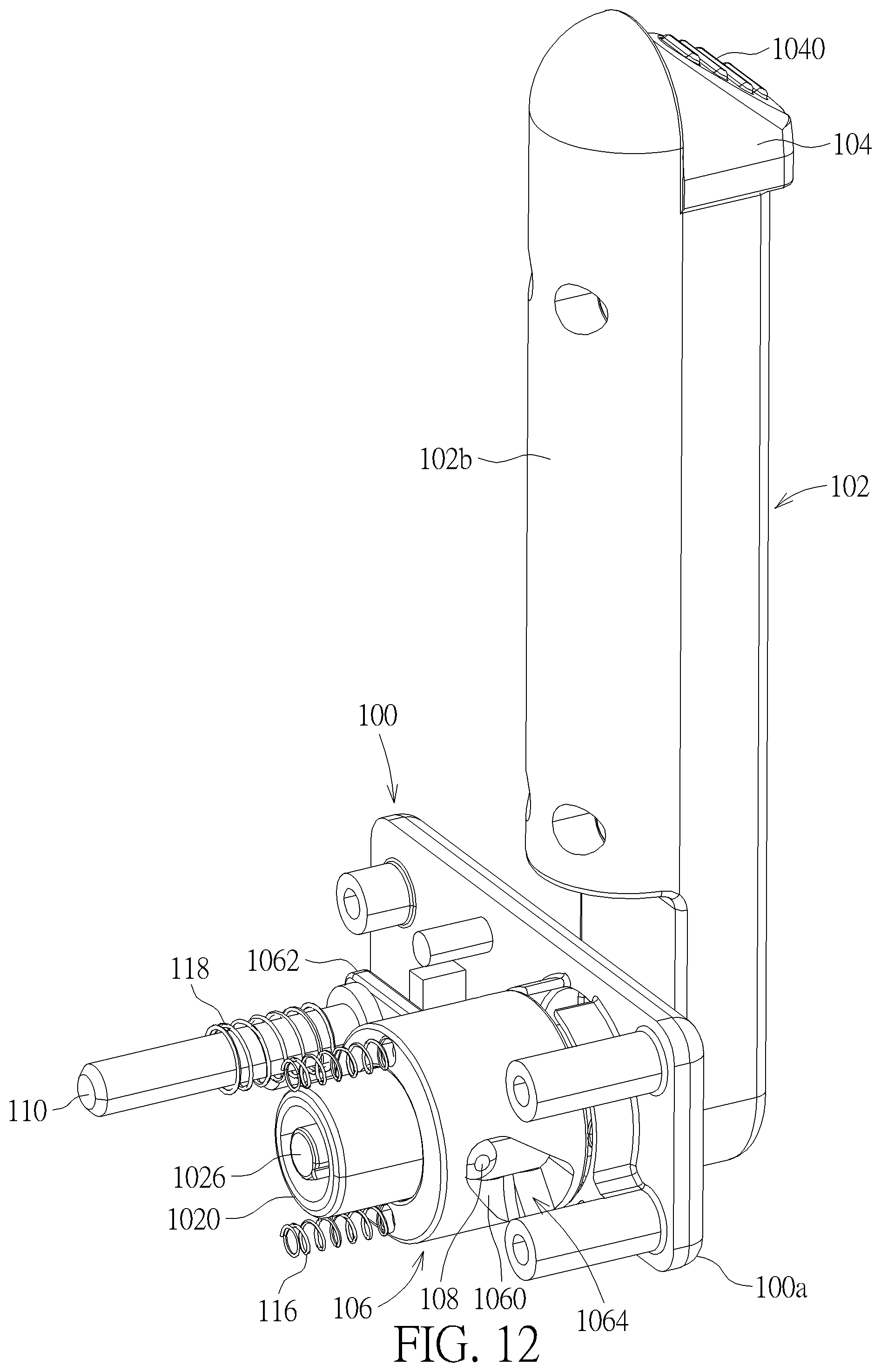 Patent US11773633 Figure 12 – Unlock mechanism and server