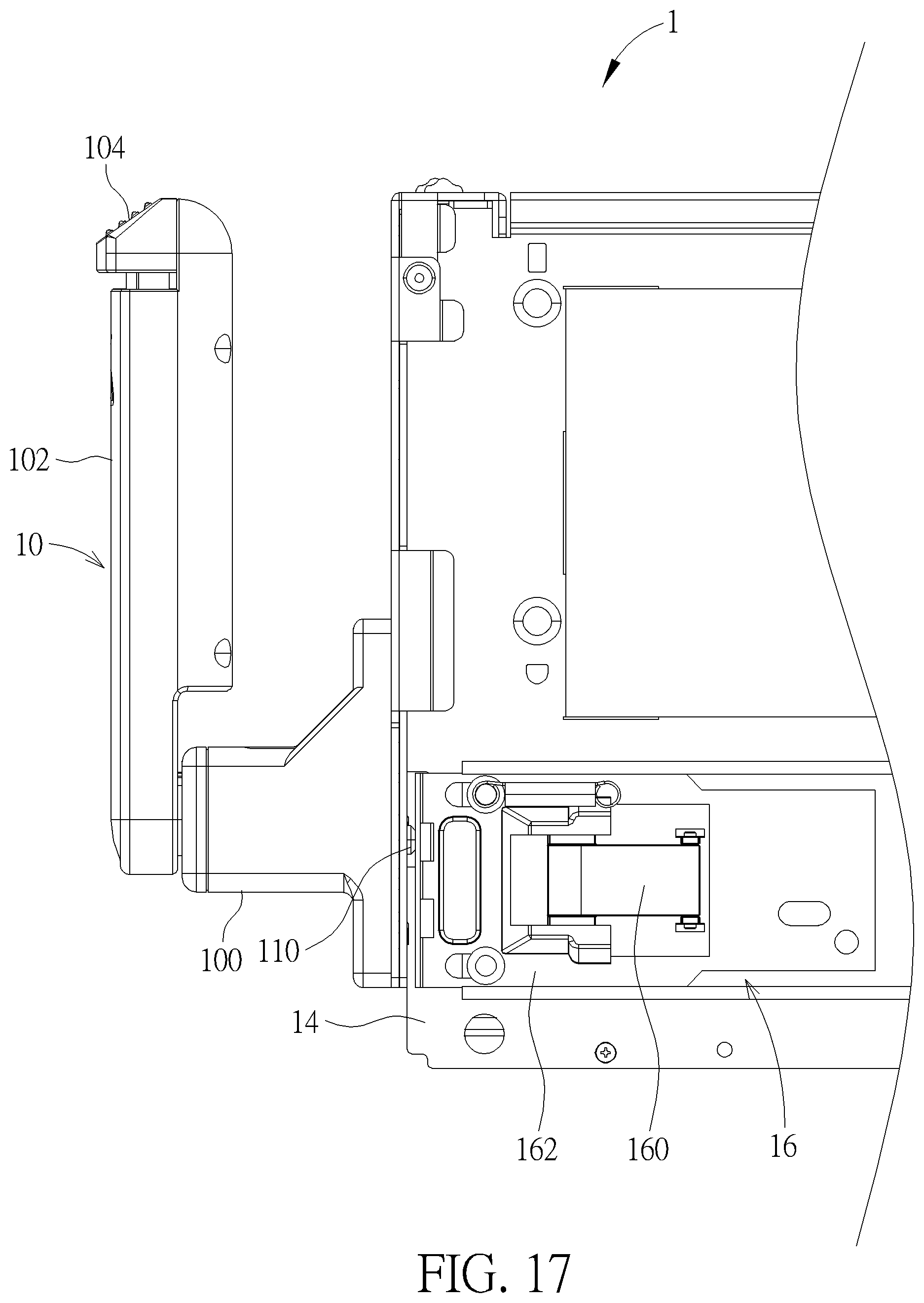 Patent US11773633 Figure 17 – Unlock mechanism and server