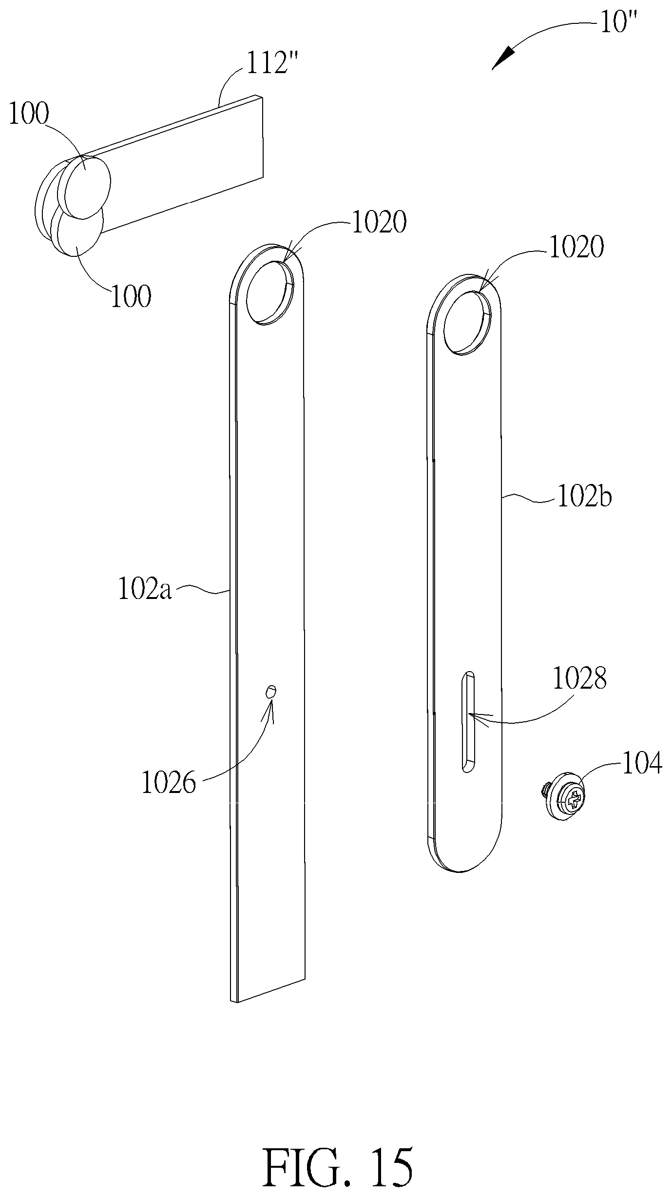Patent US11773635 Figure 15 – Hinge module and electronic device