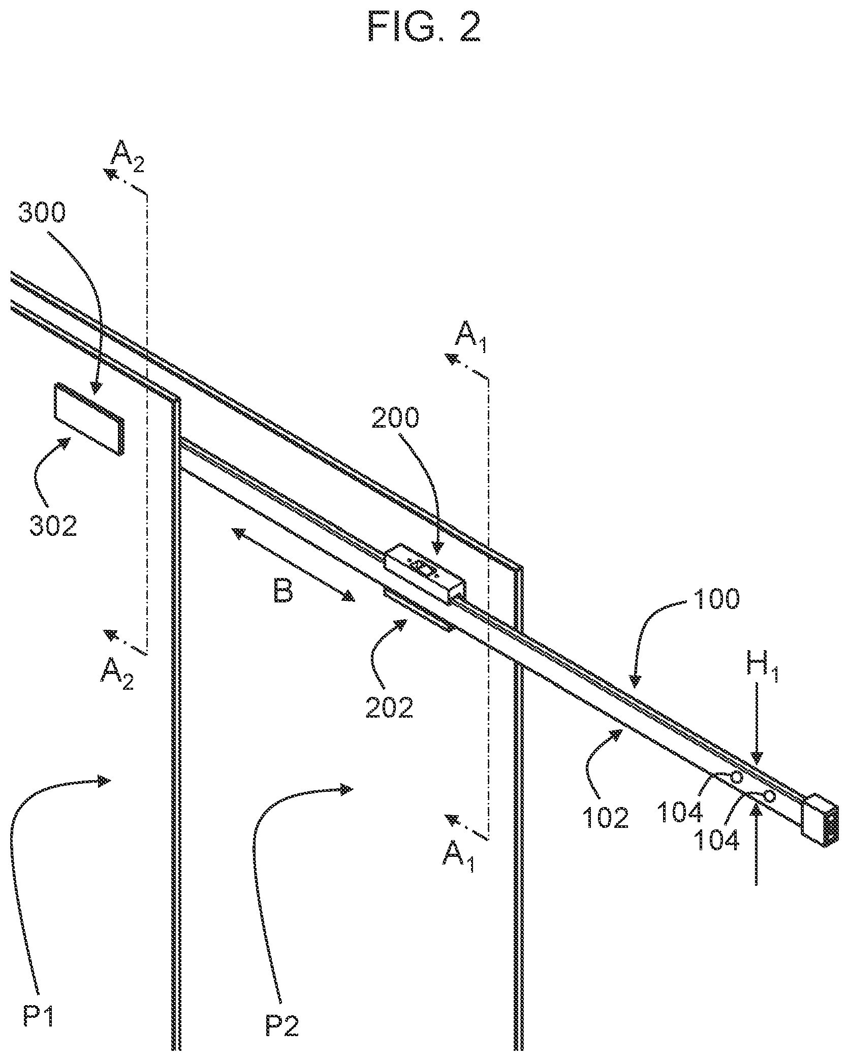Patent US11773636 Figure 2 – Sliding panel system and method