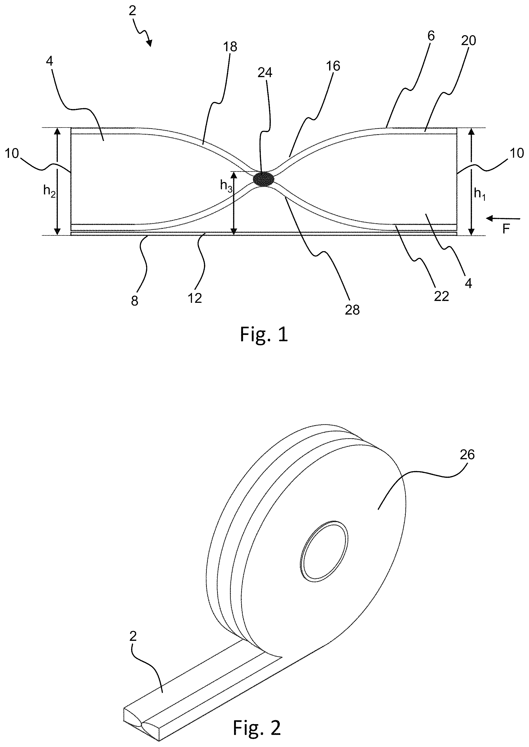Patent US11773639 Figure 1 – Sealing tape