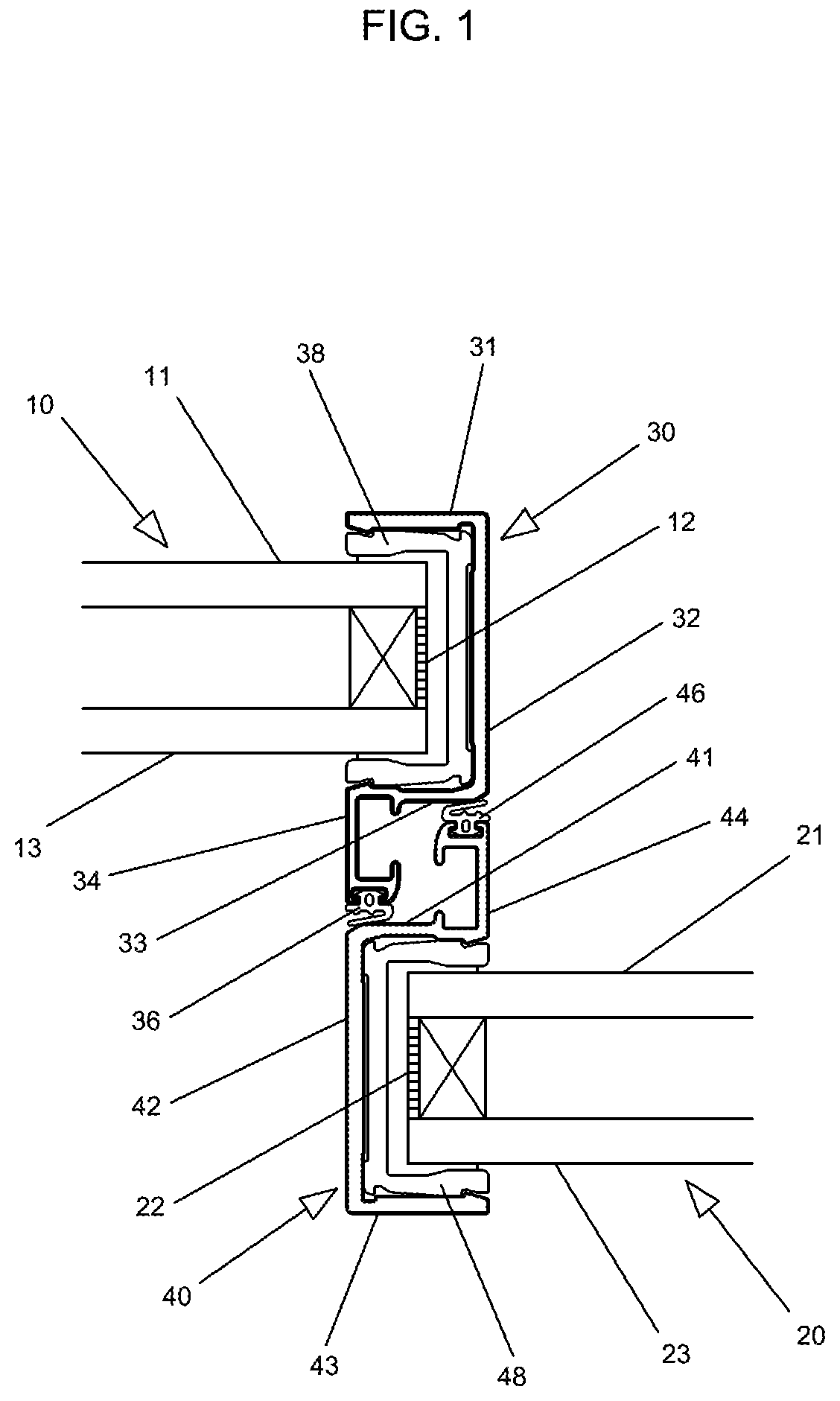 Patent US11773640 Figure 1 – Slimline system