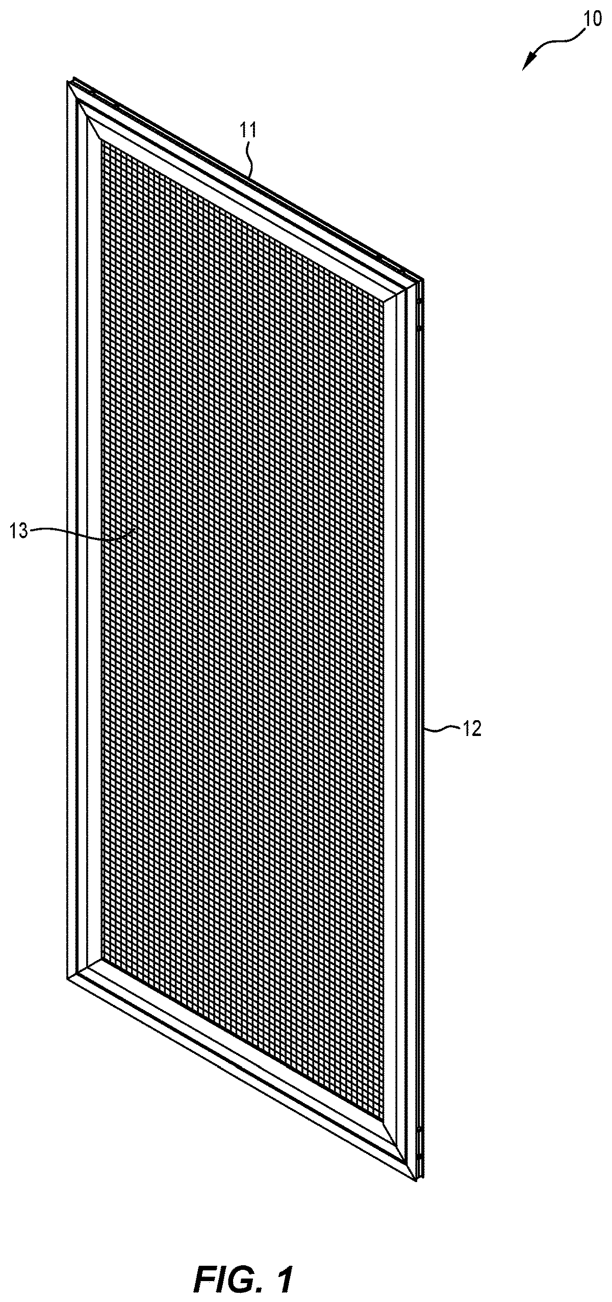 Patent US11773641 Figure 1 – Intruder resistant screen