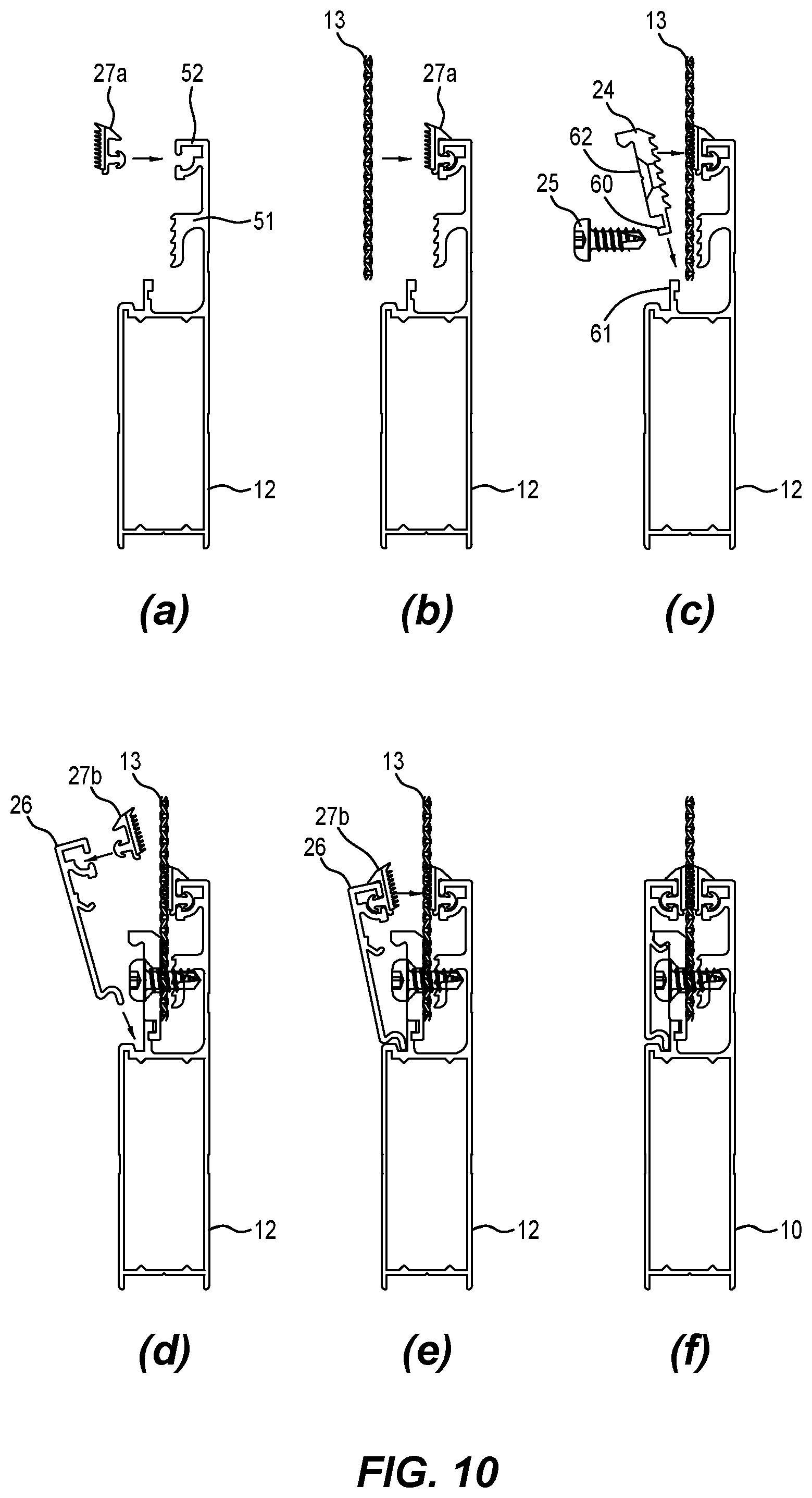 Patent US11773641 Figure 10 – Intruder resistant screen