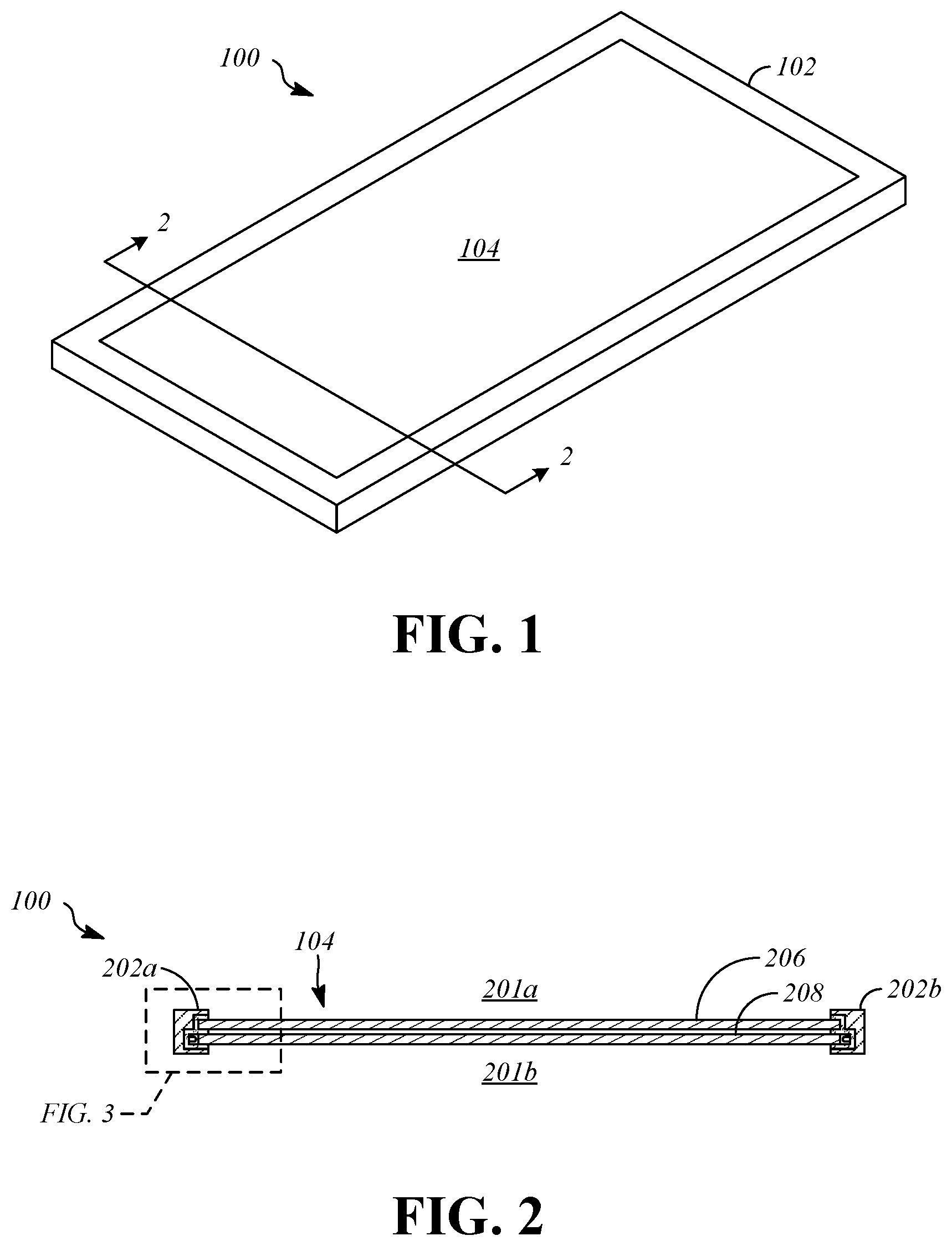 Patent US11773642 Figure 1 – Light transmitting panel with active components