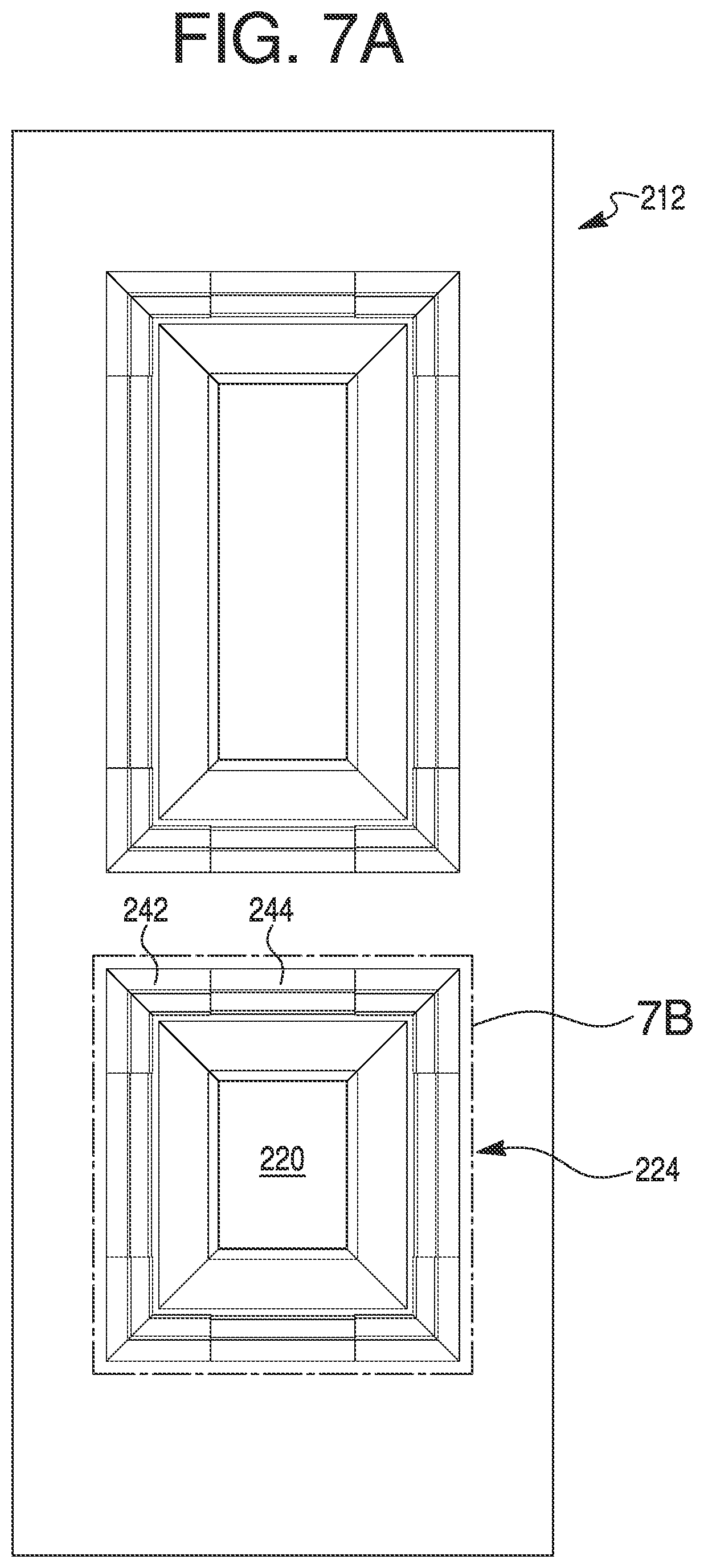 Patent US11773644 Figure 7 – Stackable molded articles, and related assemblies and methods