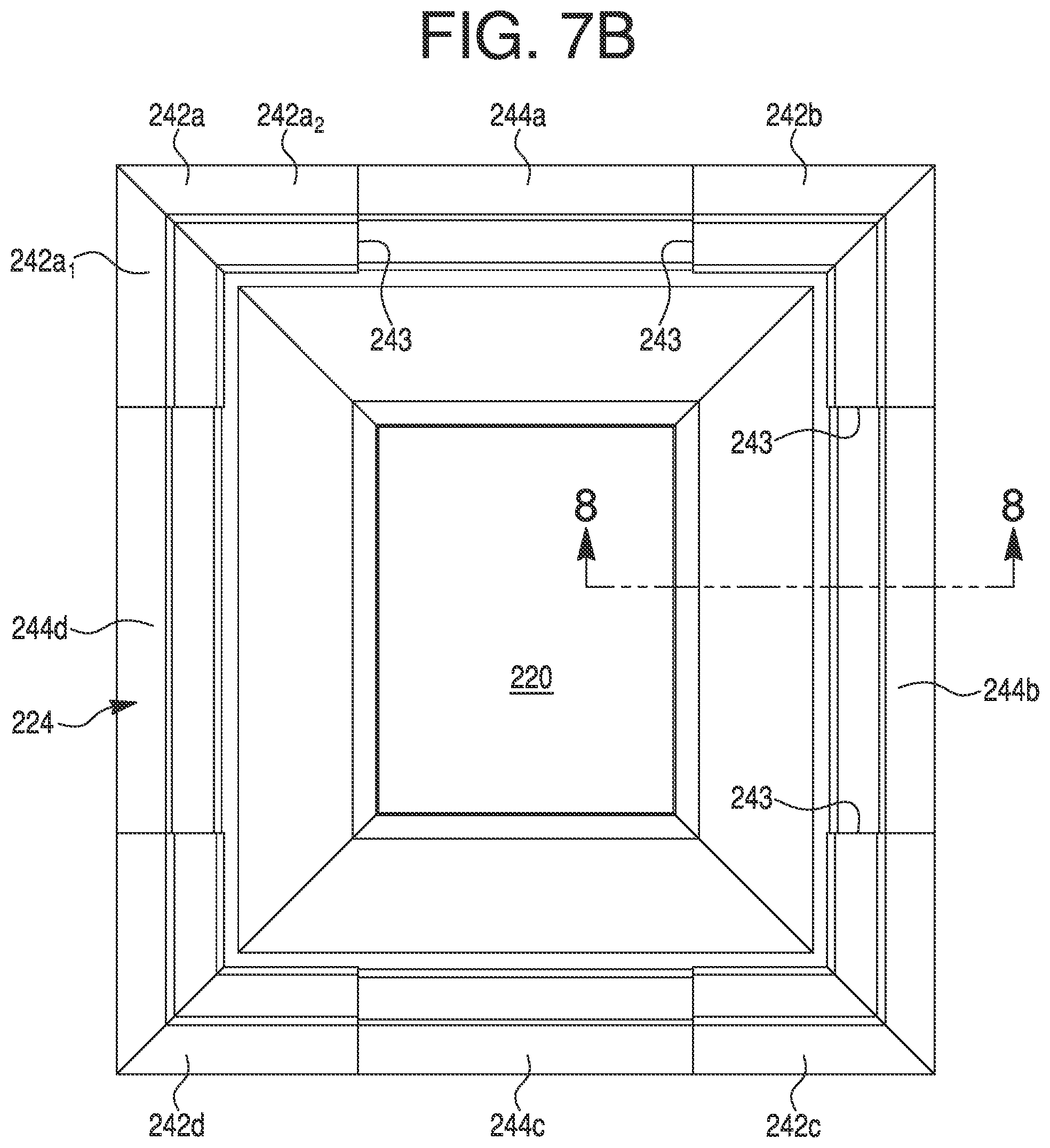 Patent US11773644 Figure 8 – Stackable molded articles, and related assemblies and methods
