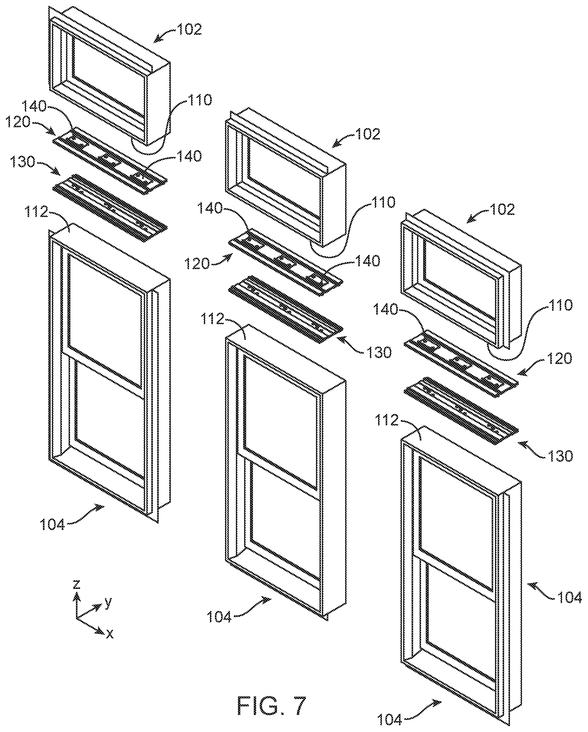 Patent US11773645 Figure 7 – Compound fenestration assembly mull joints and methods