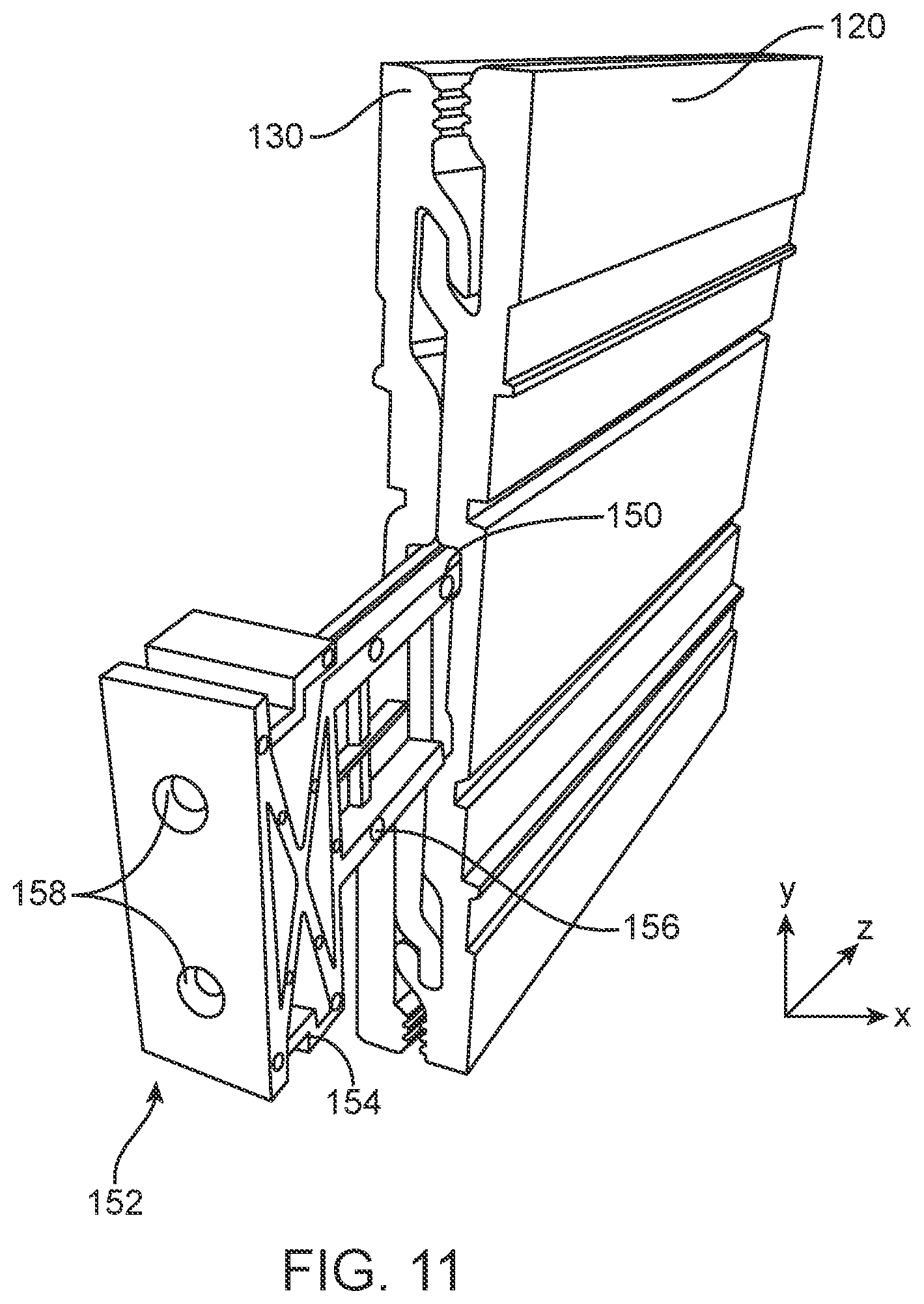 Patent US11773645 Figure 11 – Compound fenestration assembly mull joints and methods