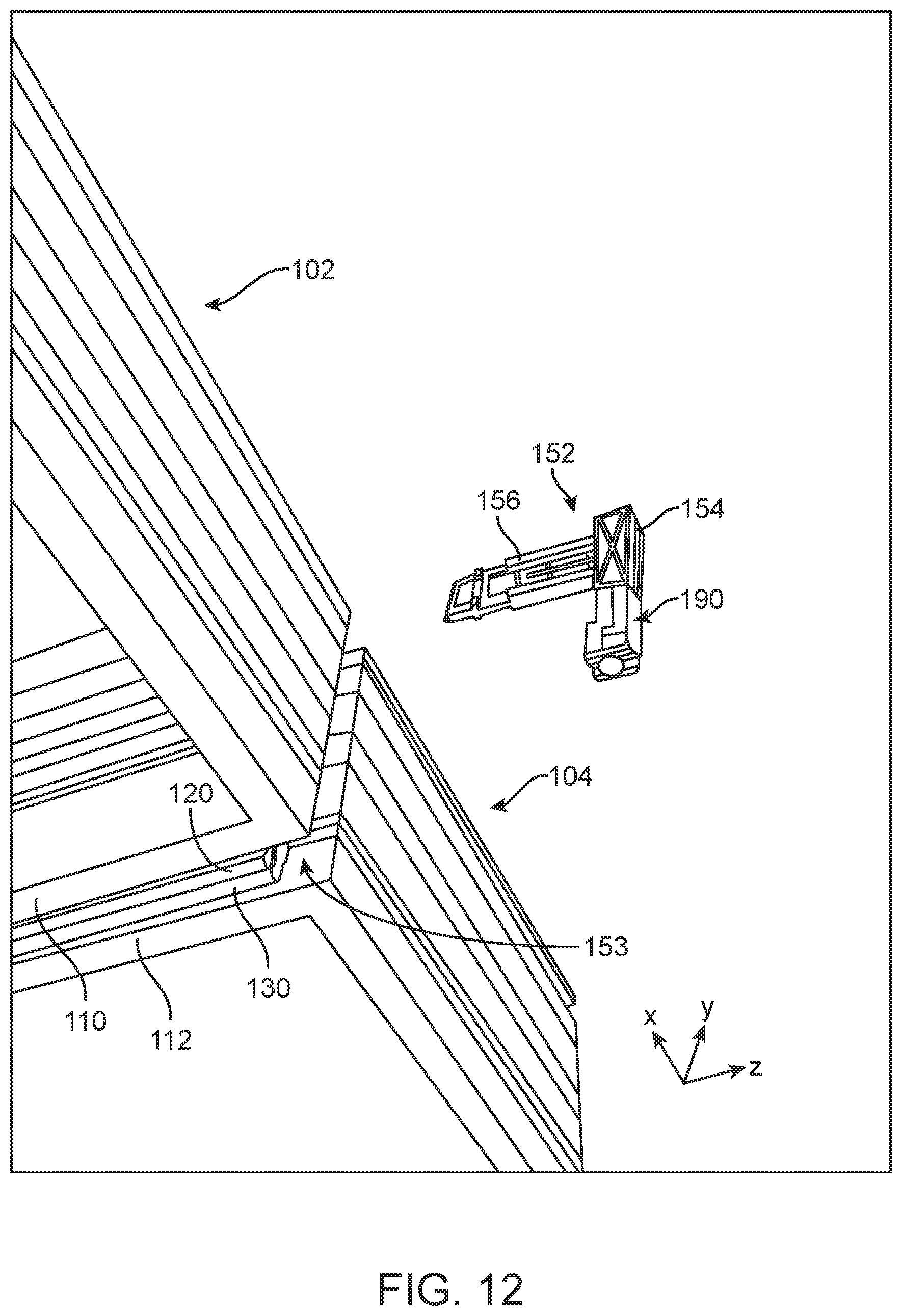 Patent US11773645 Figure 12 – Compound fenestration assembly mull joints and methods