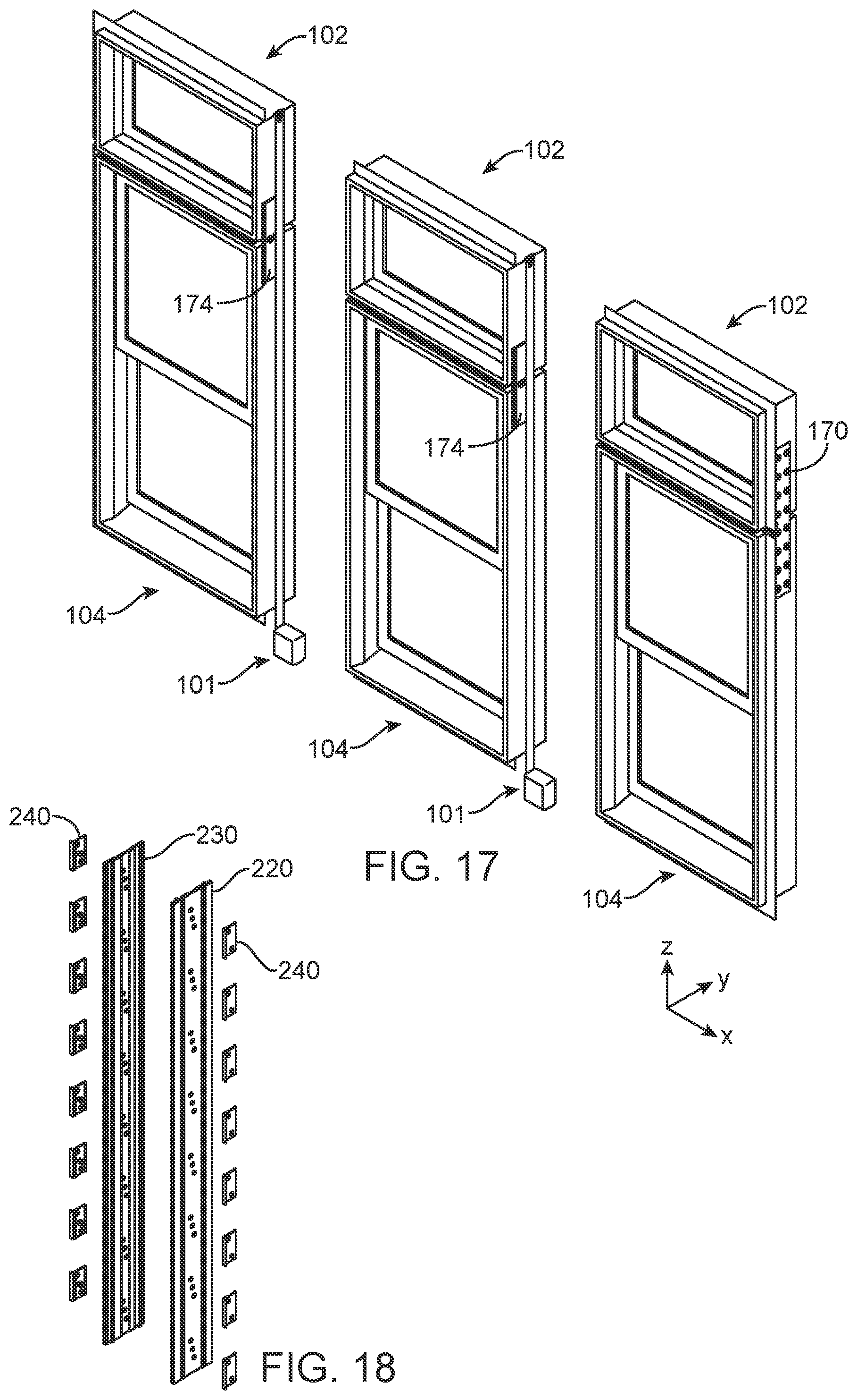 Patent US11773645 Figure 17 – Compound fenestration assembly mull joints and methods