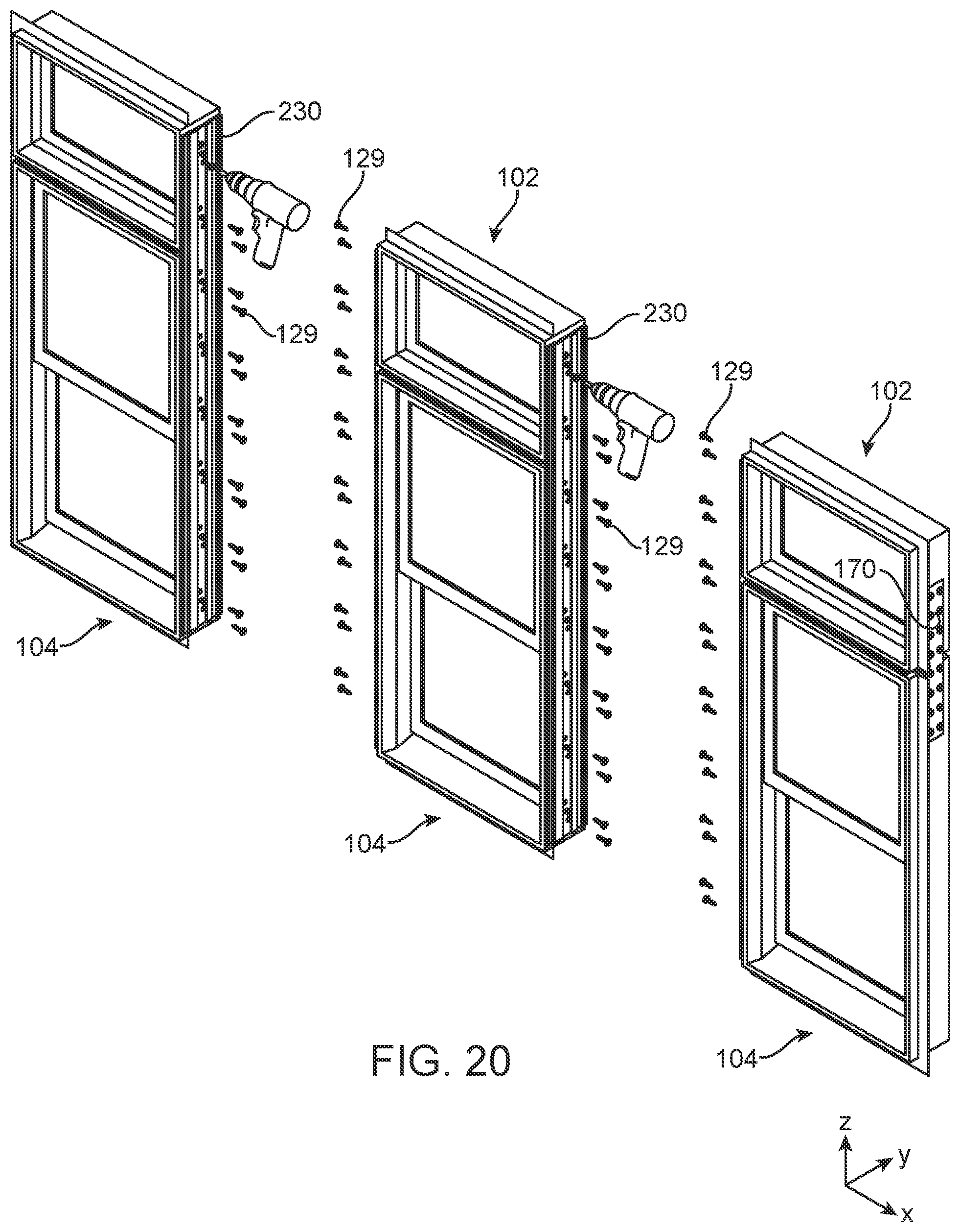 Patent US11773645 Figure 19 – Compound fenestration assembly mull joints and methods